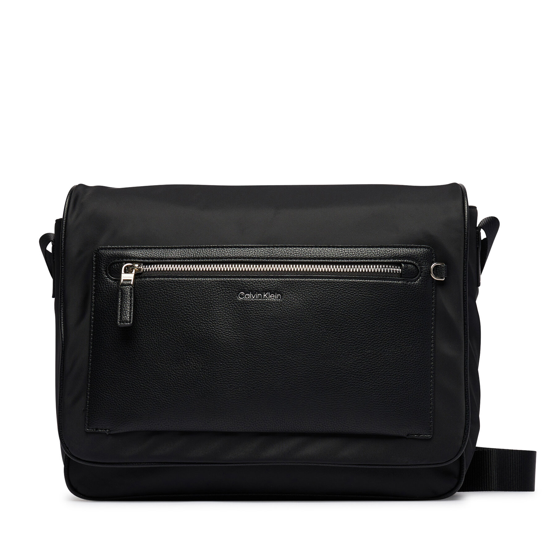 Дамска чанта Calvin Klein Ssnl Raised Logo Flap Messenger LV04D3501G Черен