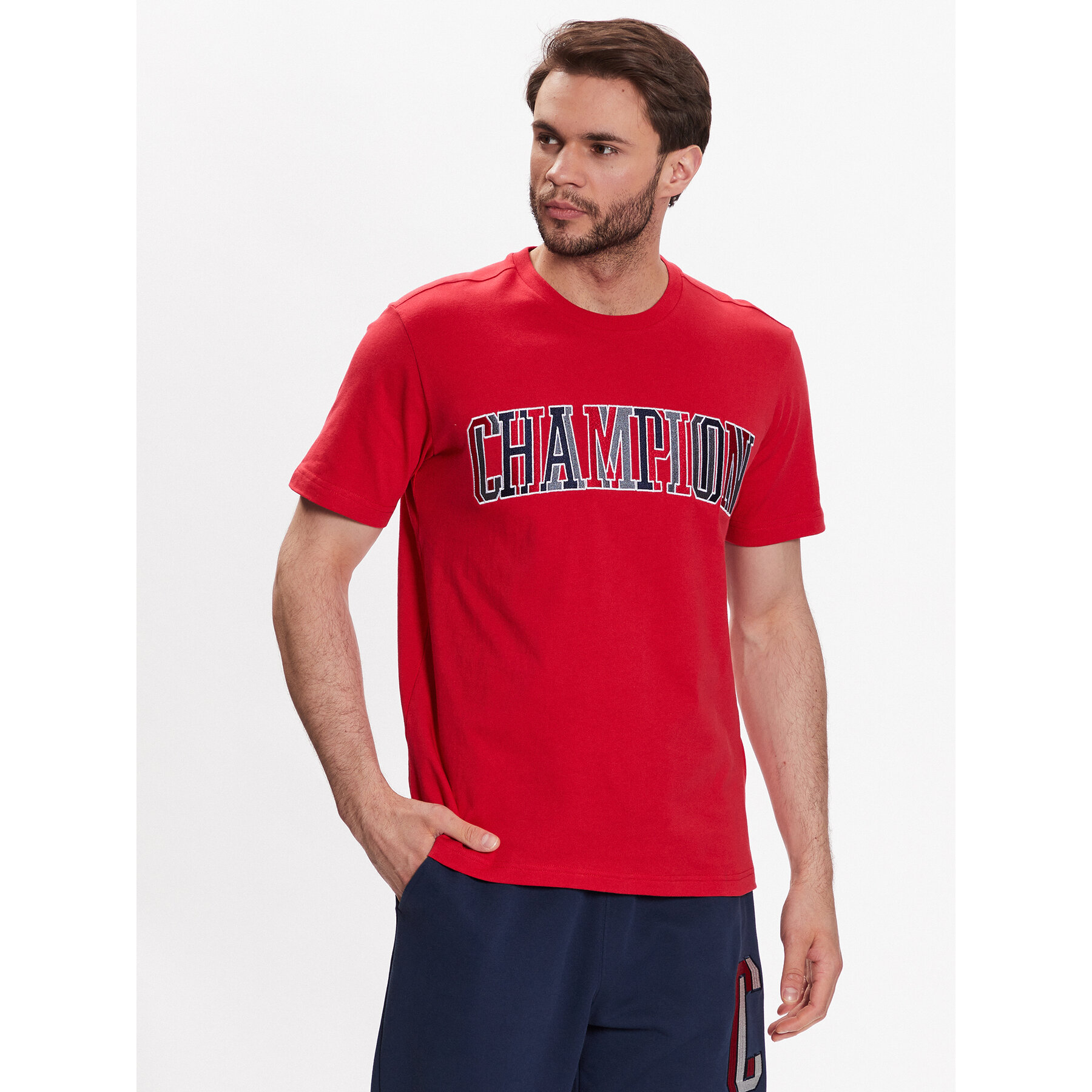 Champion Champion T-Shirt Bookstore 218512 Κόκκινο Regular Fit