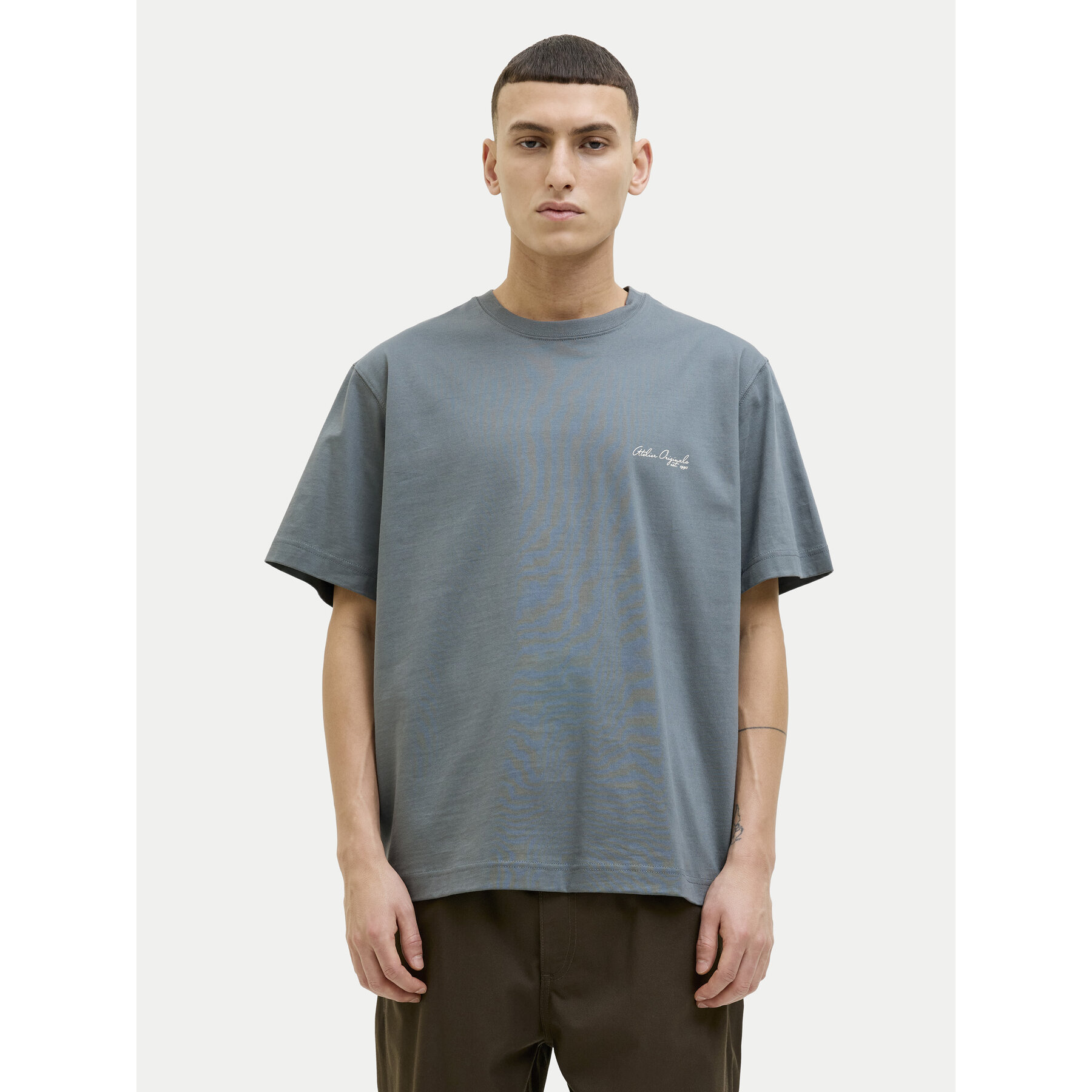 Jack & Jones Póló Islington 12273015 Kék Loose Fit
