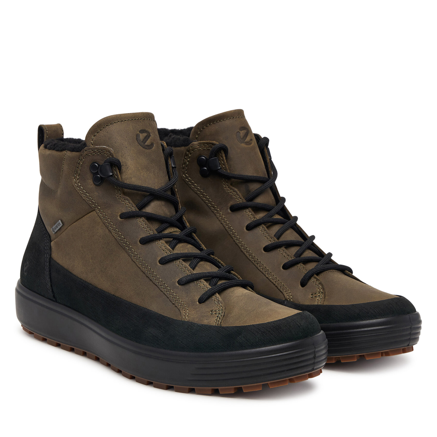 Šnurovacia obuv ECCO Soft 7 Tred GORE-TEX 45044456665 Hnedá