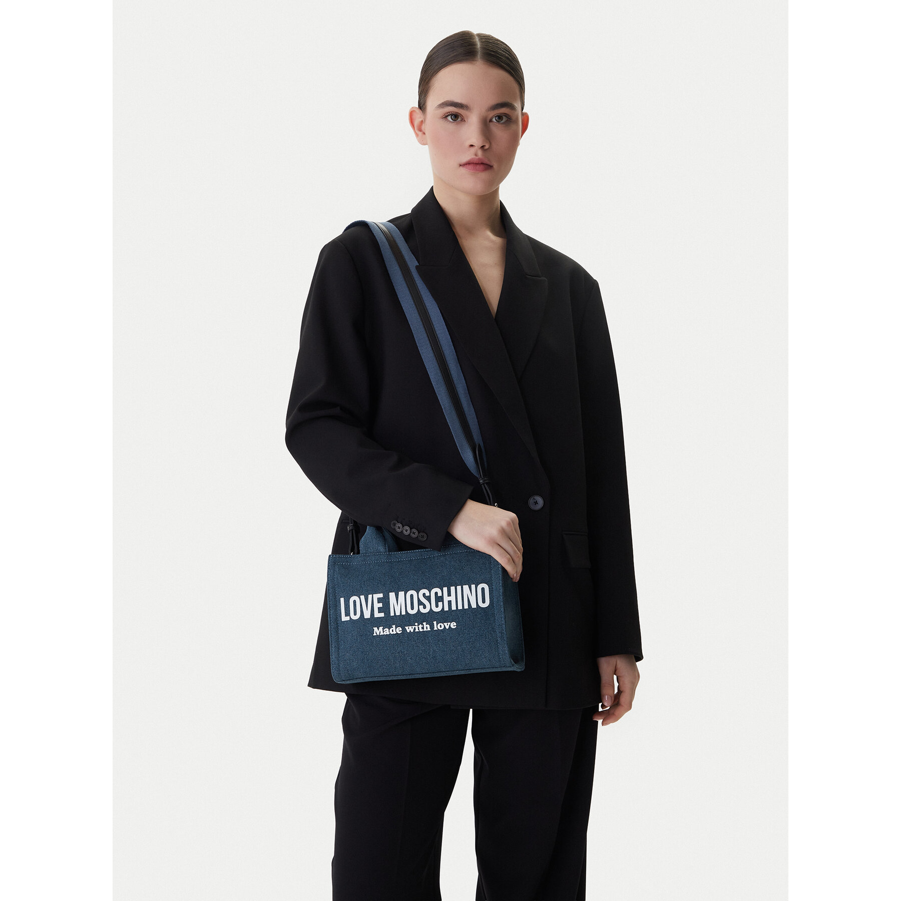 Ročna torba LOVE MOSCHINO JC4055PP1OLG170A Modra