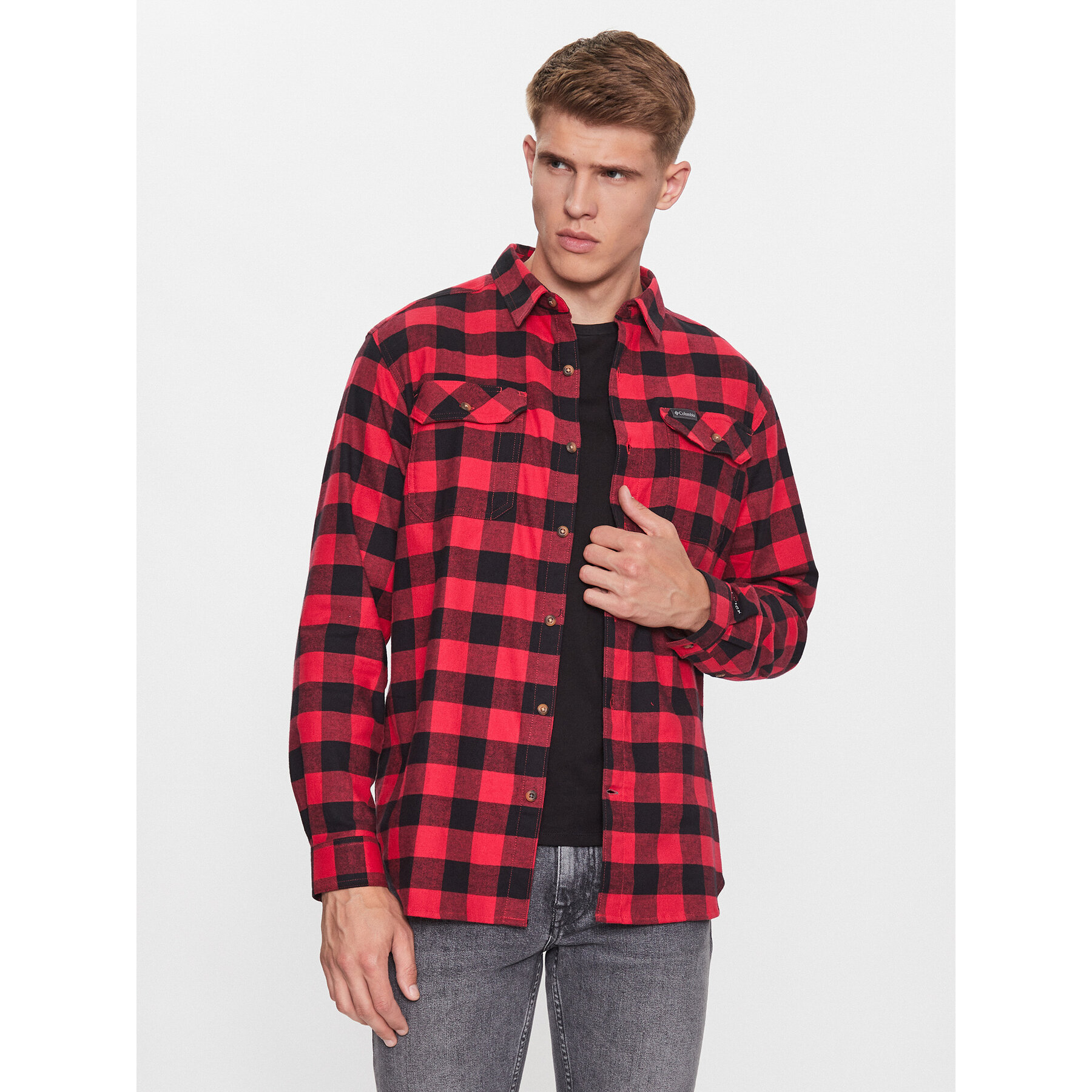 Columbia Hemd Flare Gun™ Stretch Flannel Rot Regular Fit