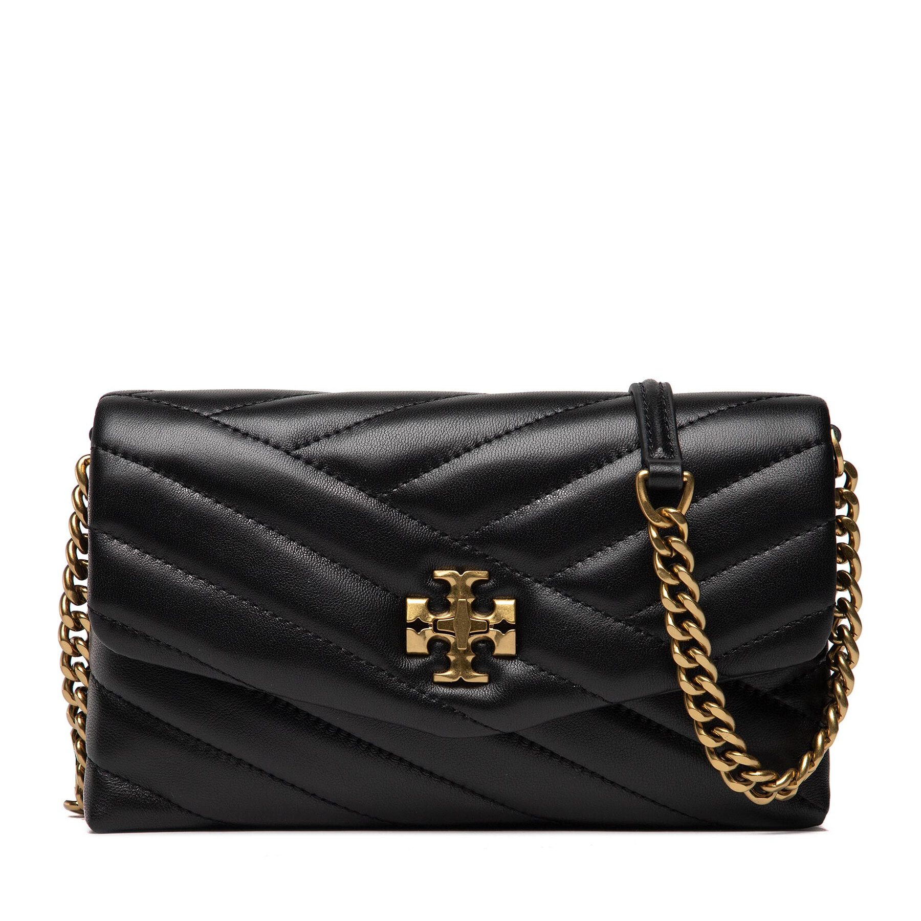  Táska Tory Burch Kira Chevron Chain 90343 Fekete akciós termékkép 1