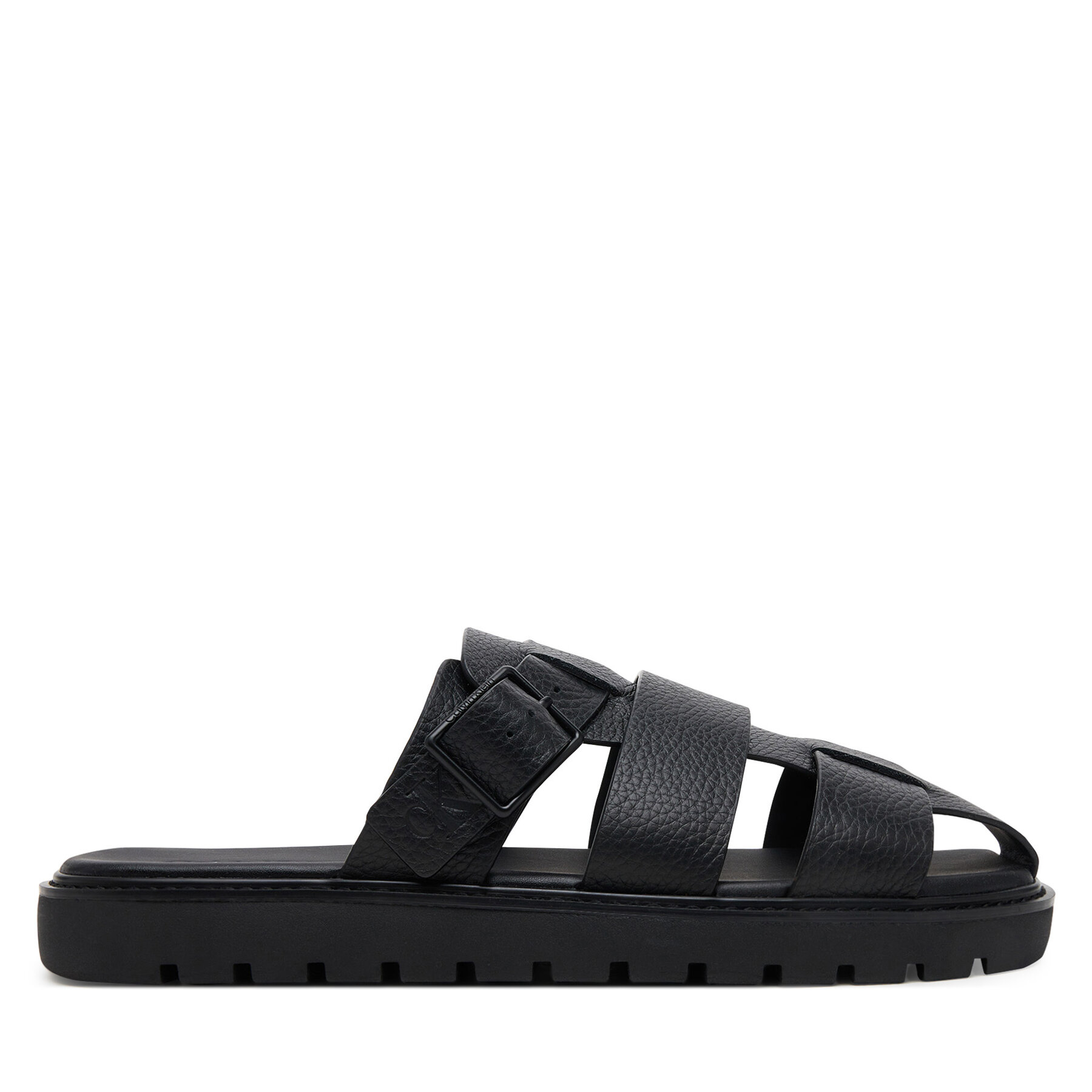 Papucs Calvin Klein Jeans Sq Molded Sandal Fisherman YM0YM01220 Fekete