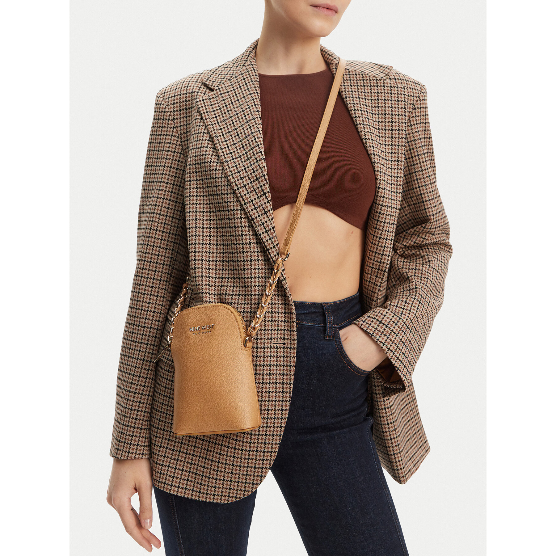 Geantă pentru telefon Nine West CEO-BRAVE-LA374-4086 Bej