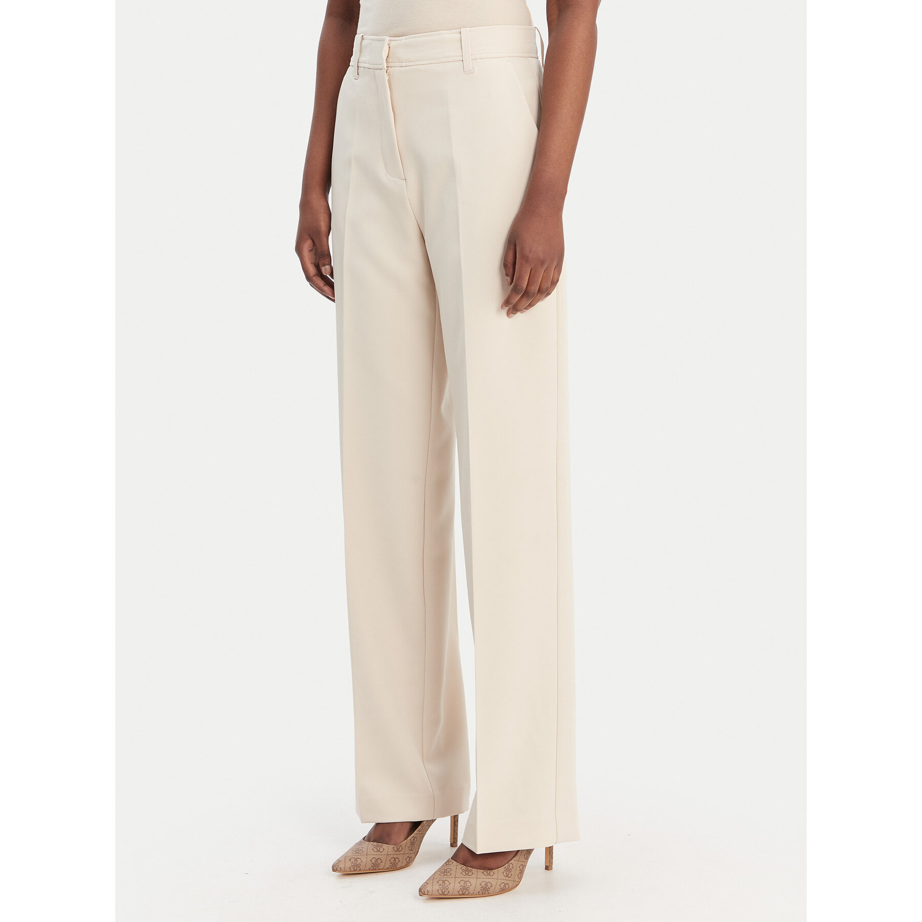 Guess Stoffhose W6RB02 WH9Y2 Beige Regular Fit