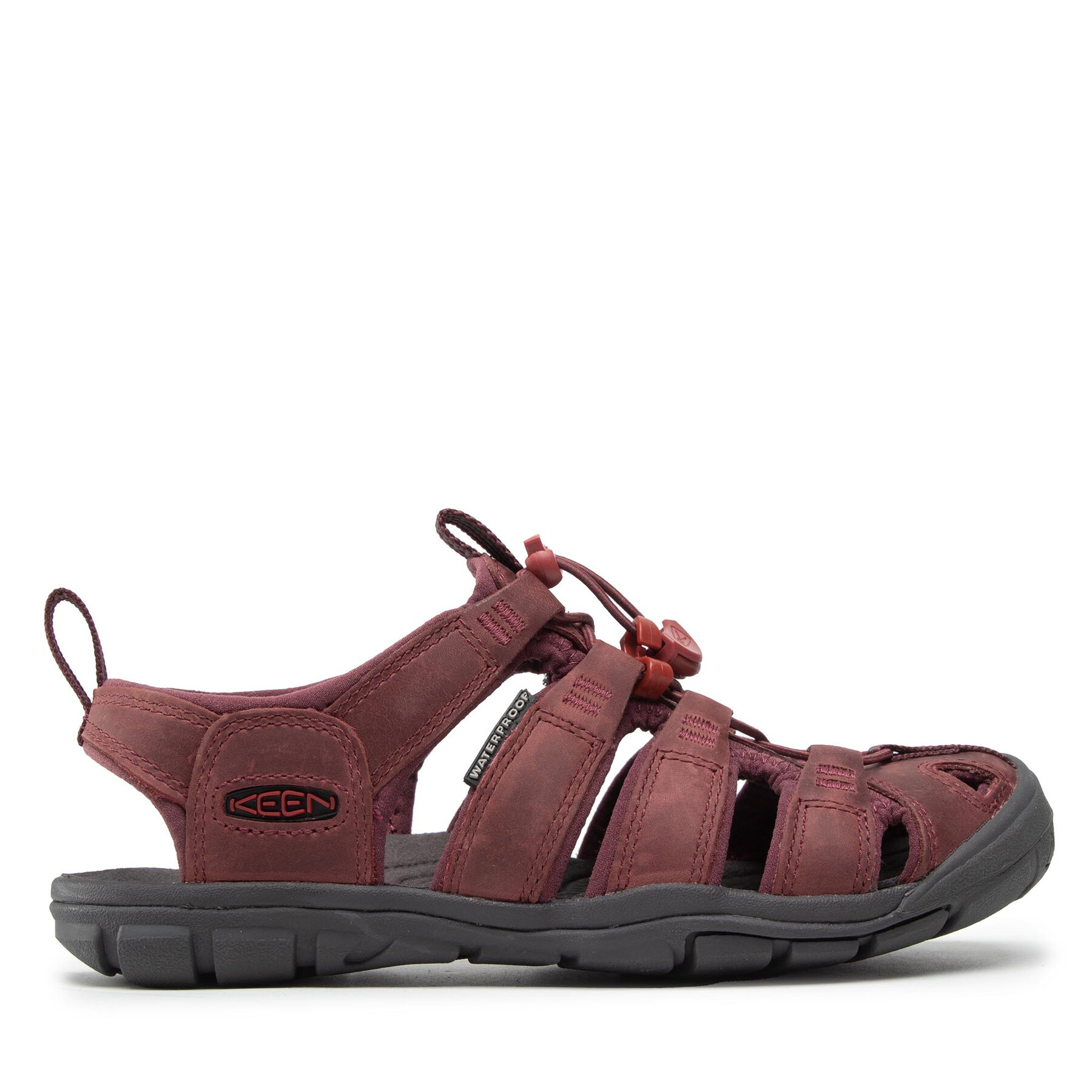 Szandál Keen Clearwater Cnx Lleather 1025088 Bordó
