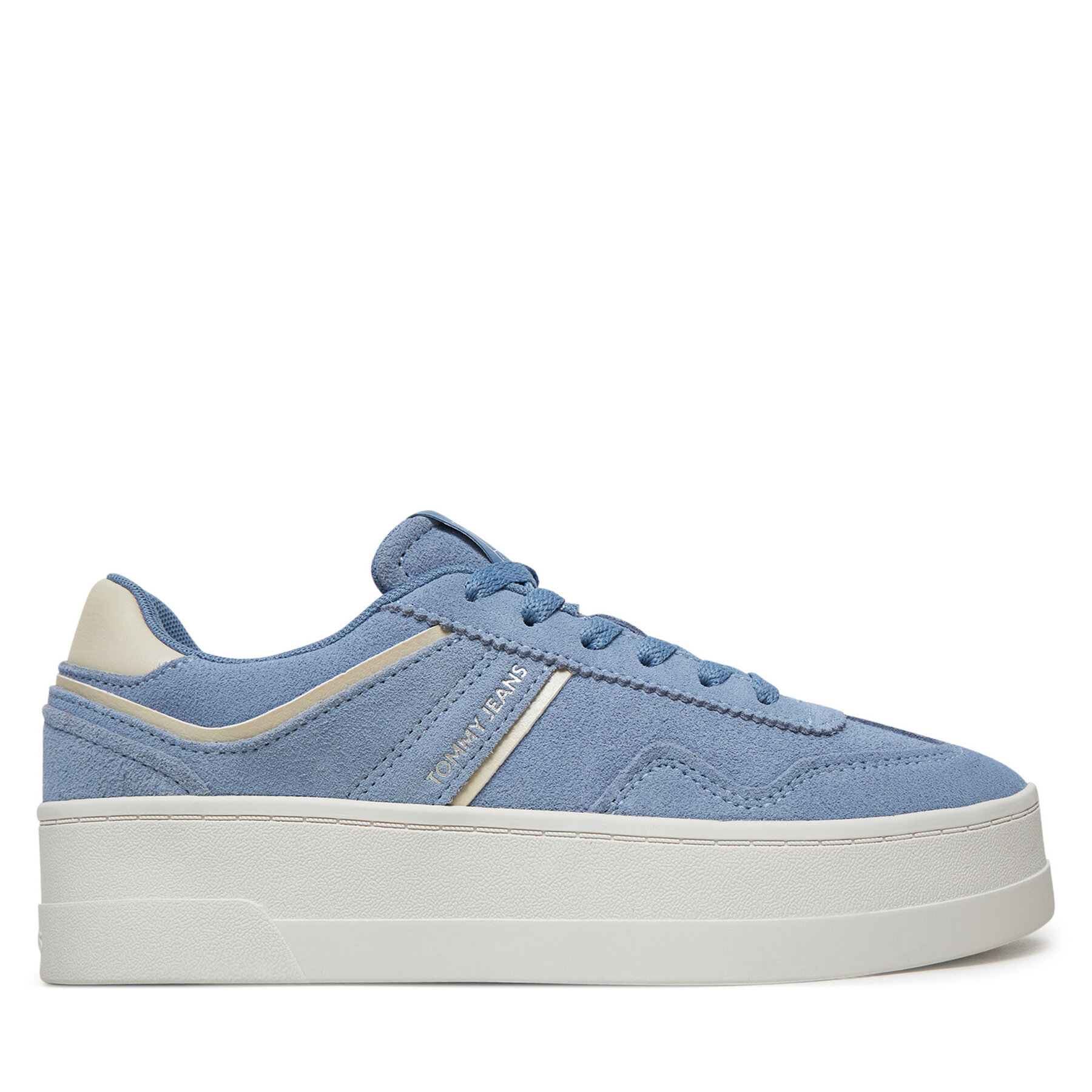 Sneakersy Tommy Jeans The Greenwich Flatform Elevated EN0EN02676 Sivá