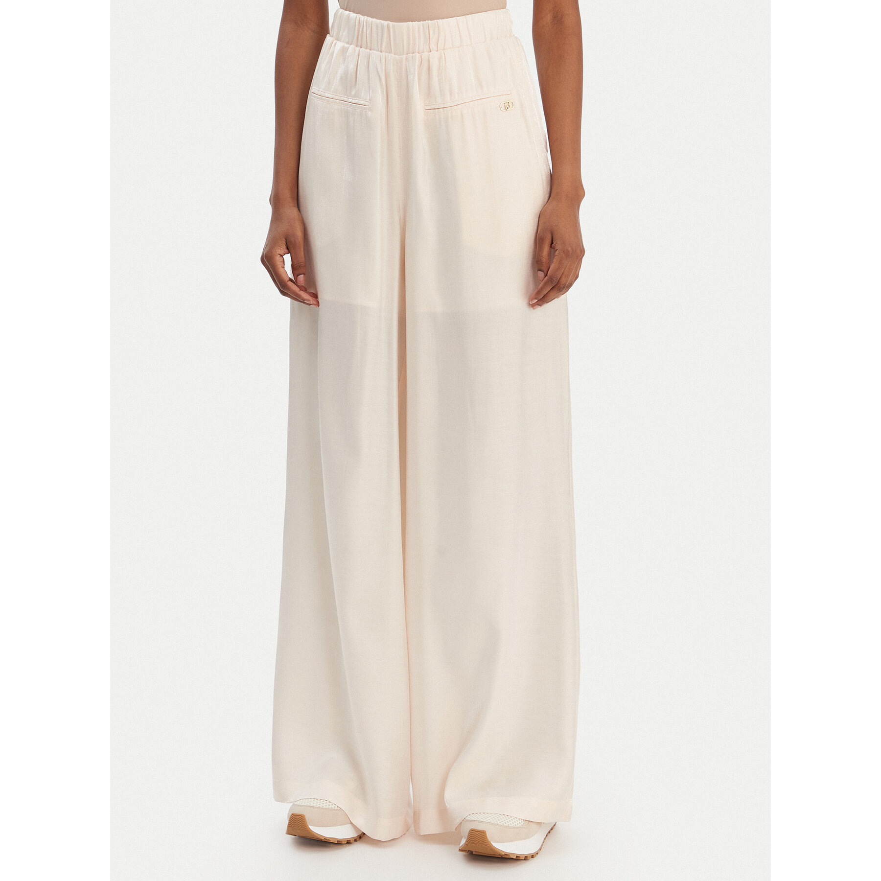 Liu Jo Sport Stoffhose TA6005 T322A Creme Relaxed Fit