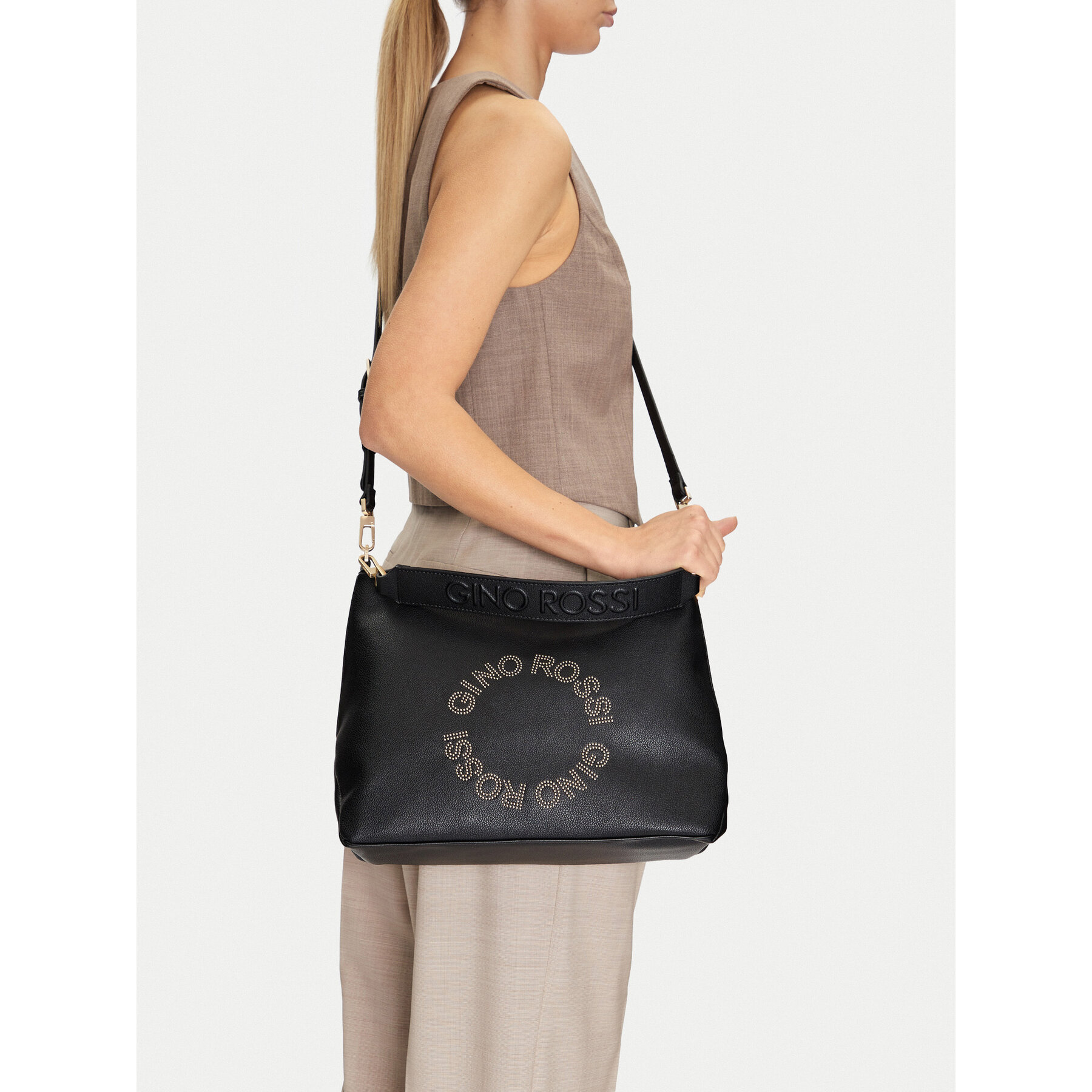 Damska Torebka GINO ROSSI, Czarny WEN-44