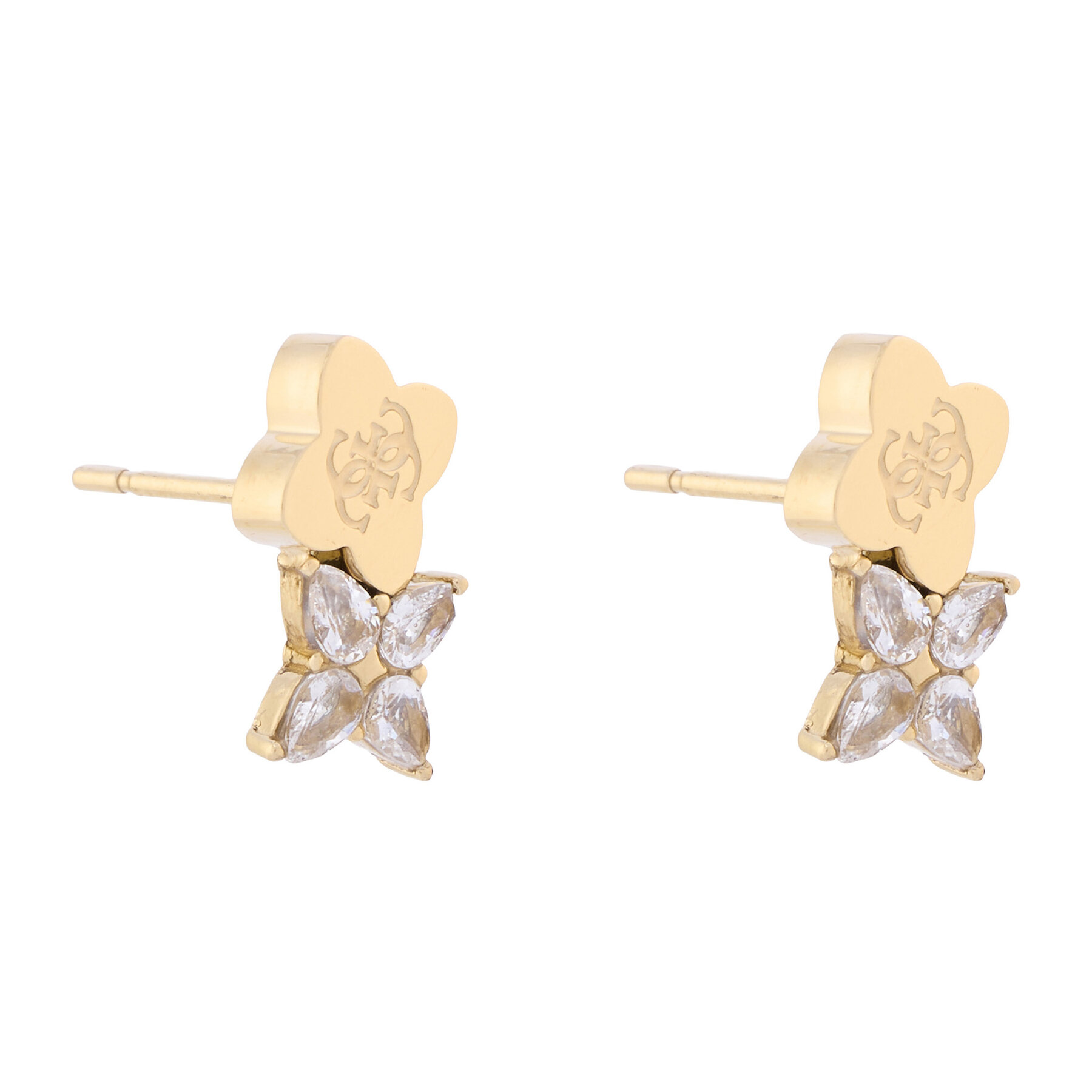 Náušnice Guess JUBE05 511JW Zlatá