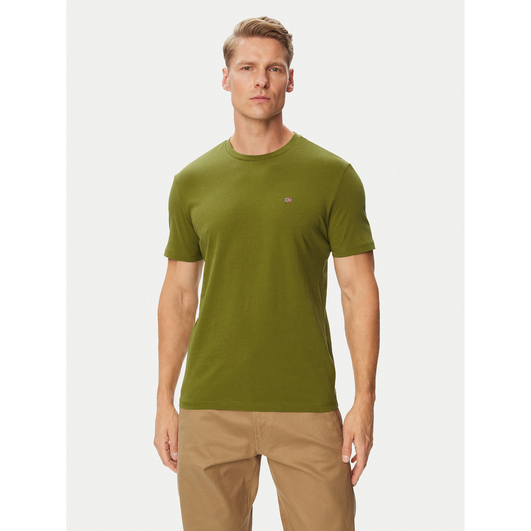 Napapijri T-Shirt Salis Ss NP0A4H8D Khakifarben Regular Fit