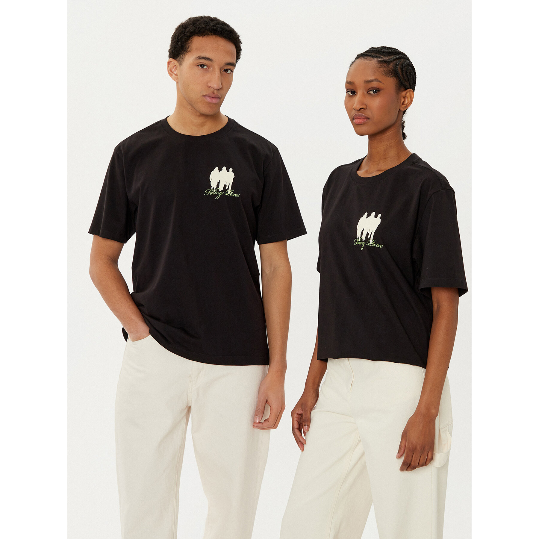 Filling Pieces T-Shirt Unisex United By Generations 7449987 Μαύρο Regular Fit