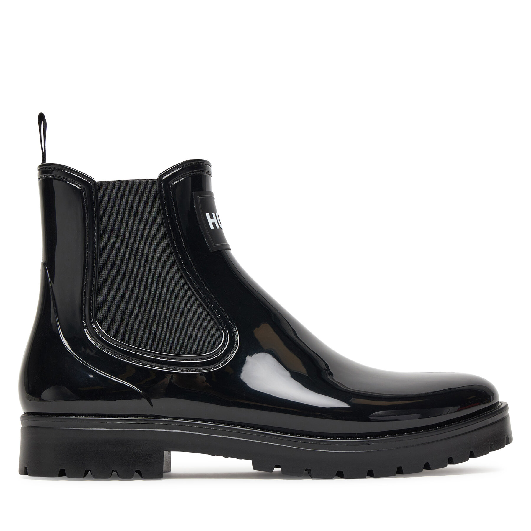 Gumáky HUGO Tabita Rain Bootie 50498397 Čierna