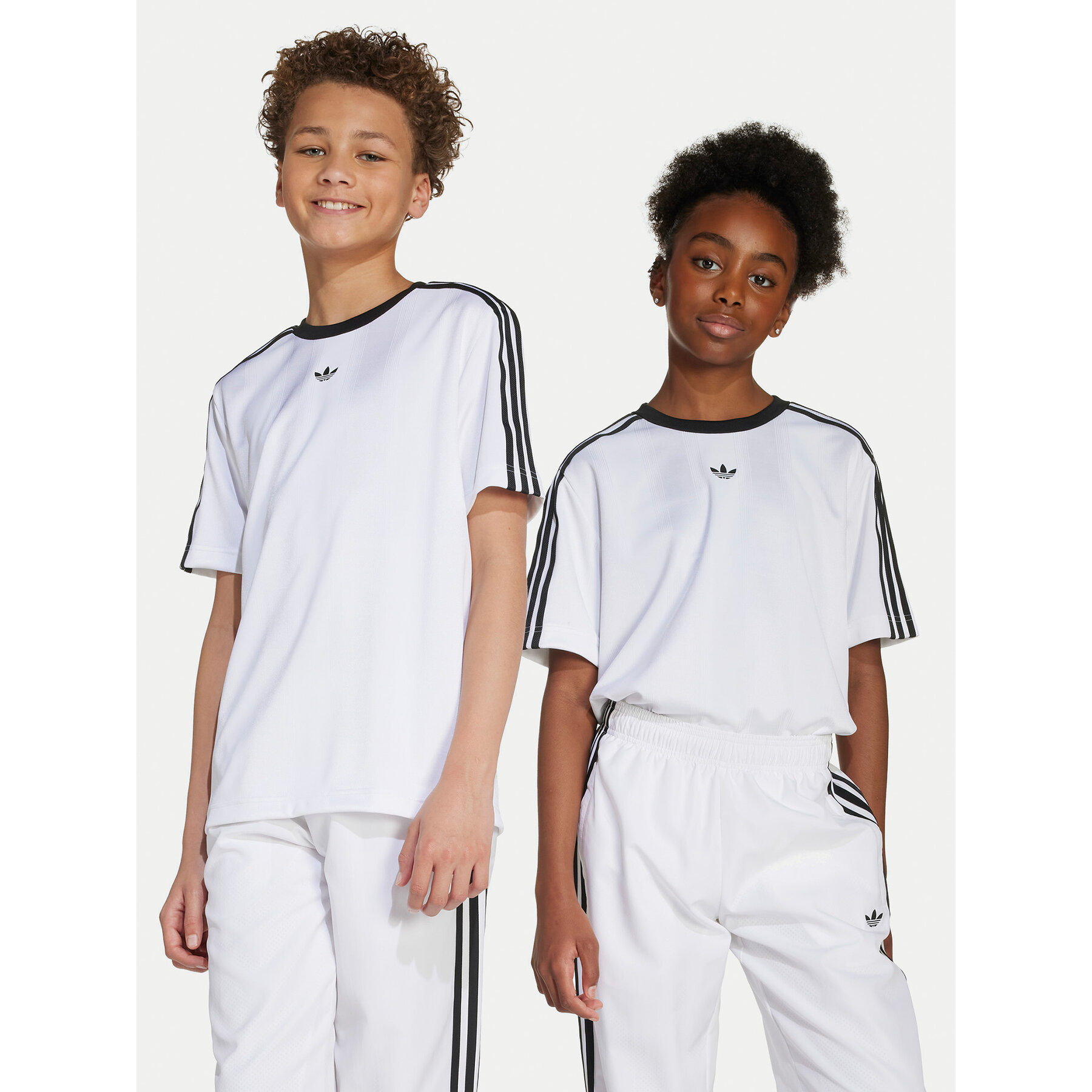 adidas T-Shirt Jacquard JV8655 Λευκό Loose Fit