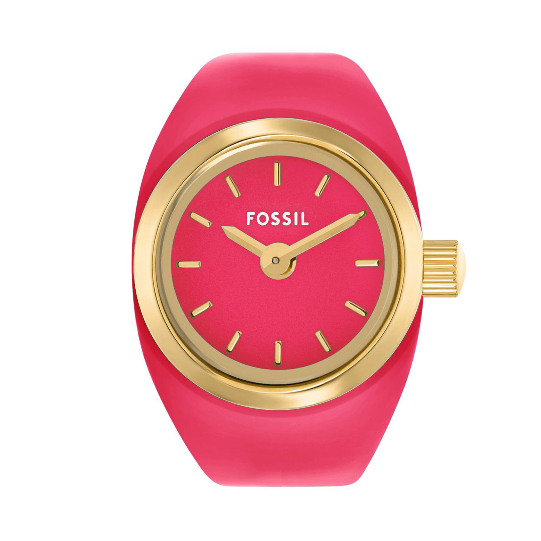 Damski Zegarek Fossil Różowy Watch Ring ES5414