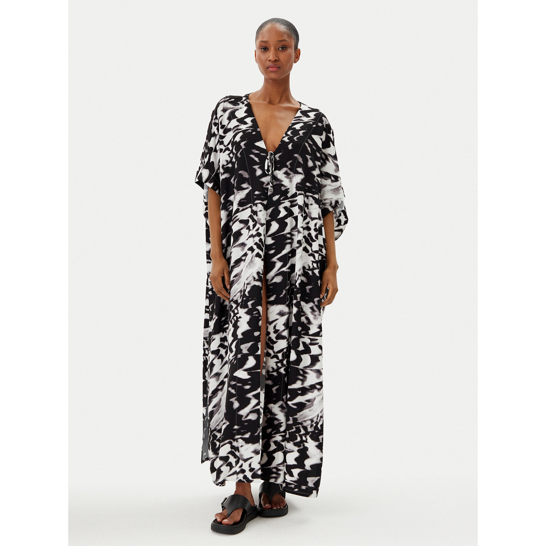 Calvin Klein Swimwear Kimono KW0KW02822 Schwarz Relaxed Fit