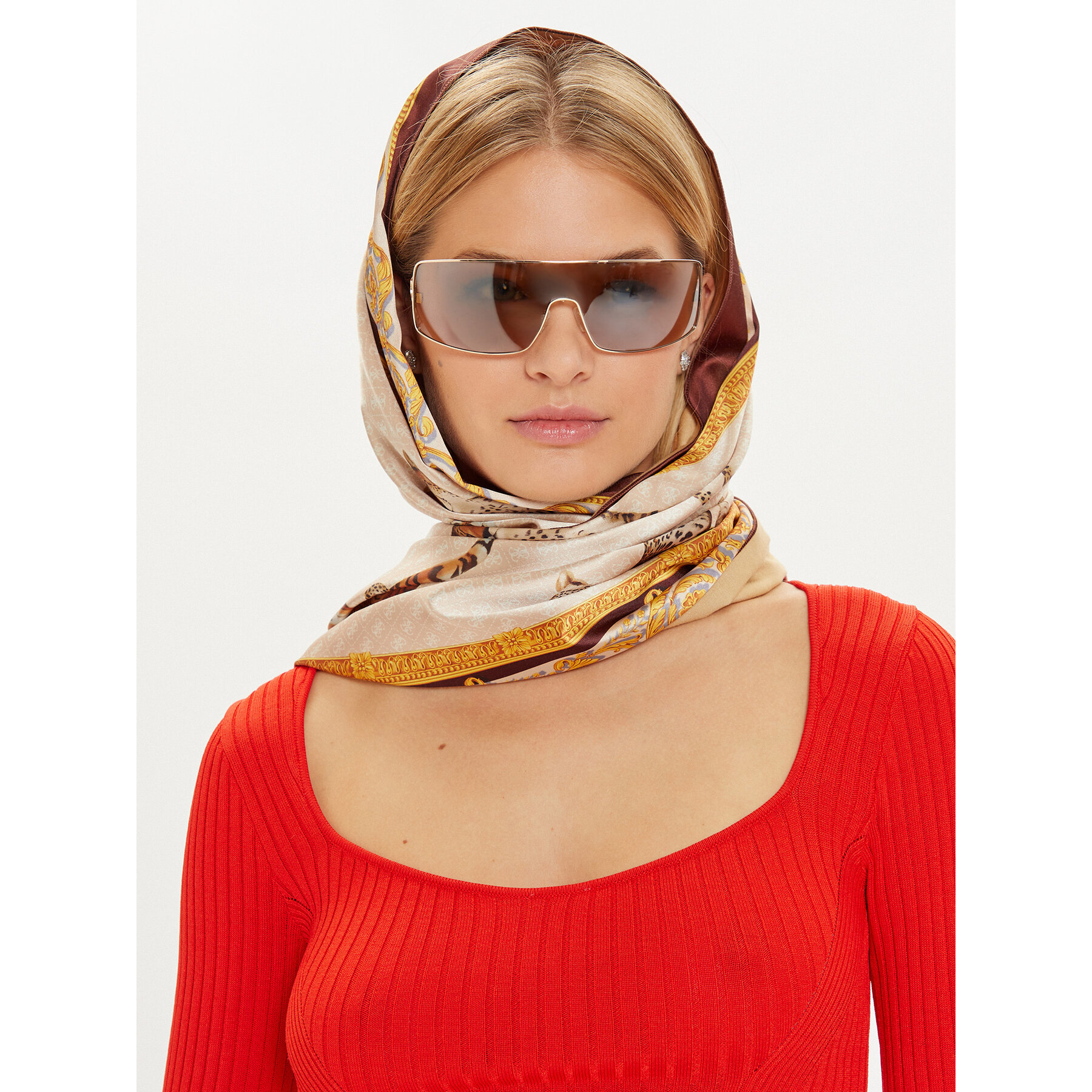 Scialle Guess AW5228 POL03 Marrone, Taglia 00, taglia : 00