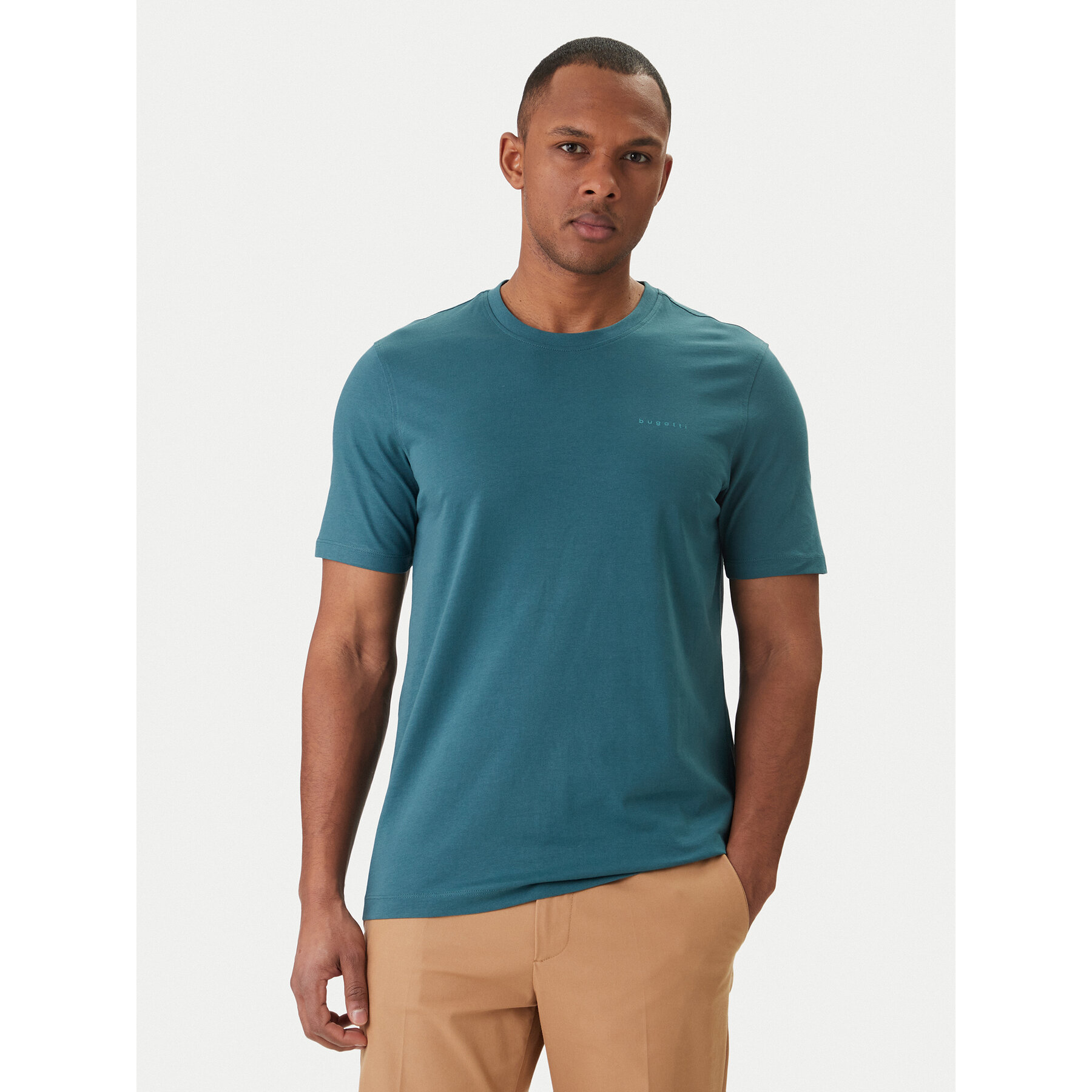 Bugatti T-Shirt 8350-15040E Πράσινο Regular Fit