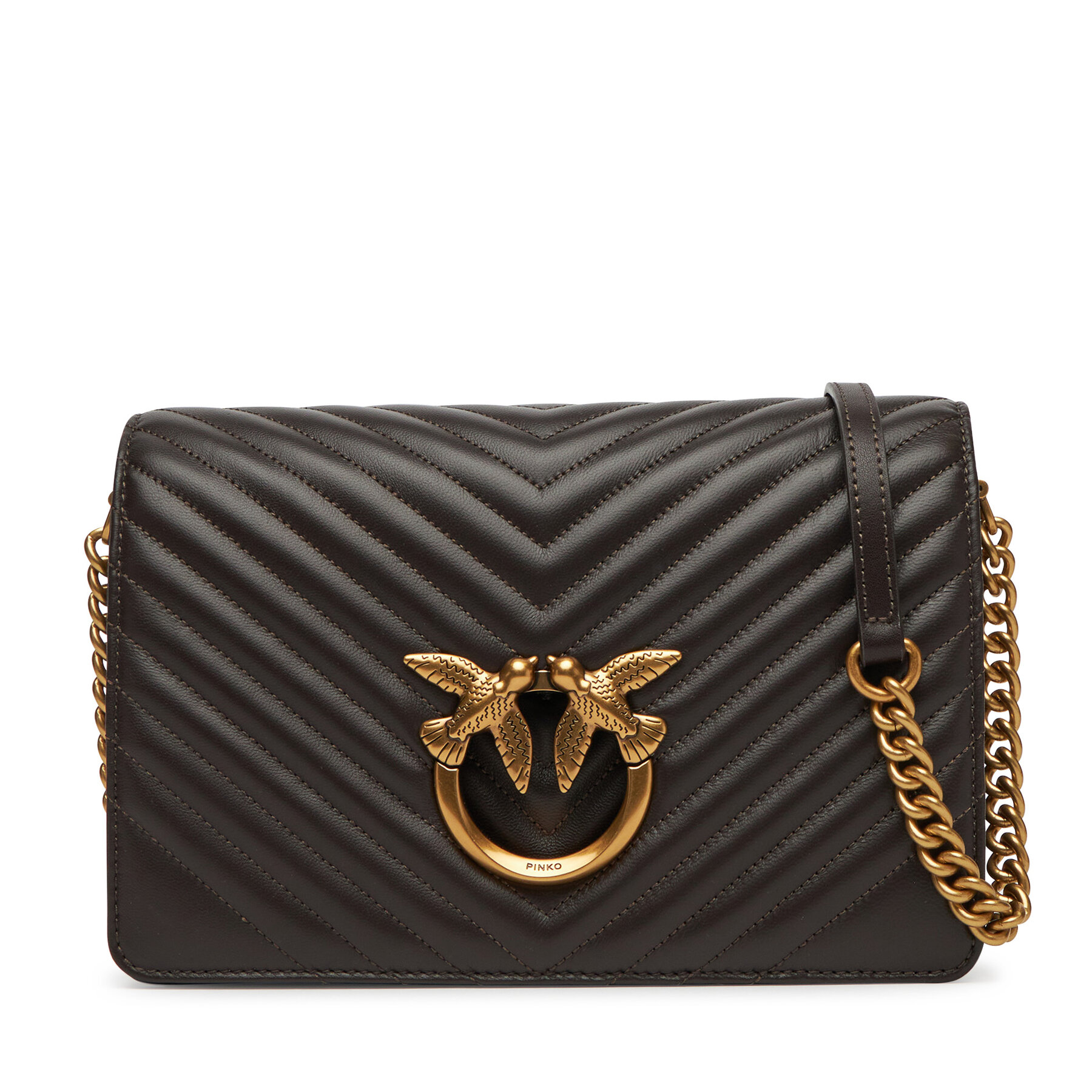 Táska PINKO Love Click Classic PE 25 PLTT 100063 A0GK Barna