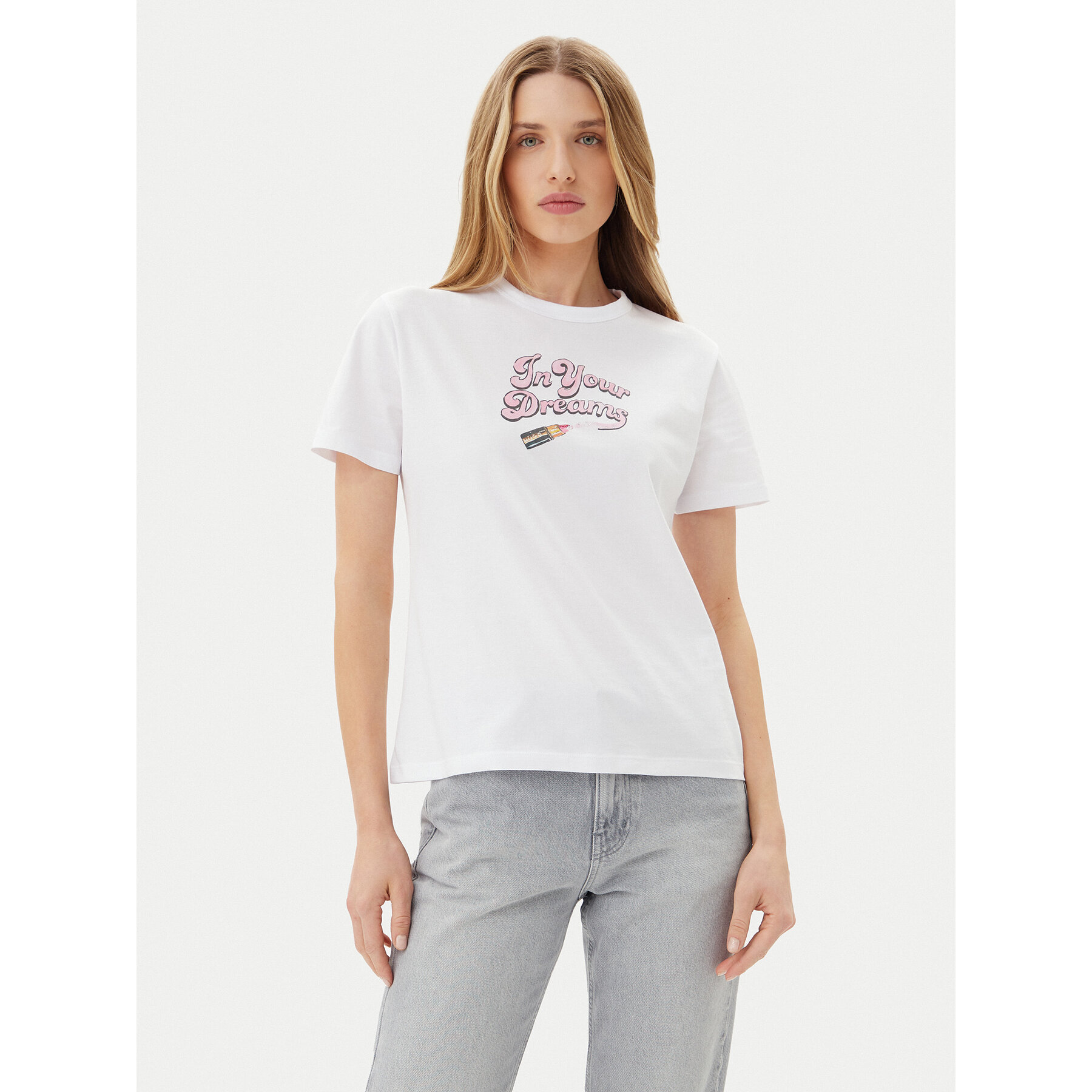 HUGO T-shirt Damacia_5 50540237 Bijela Regular Fit