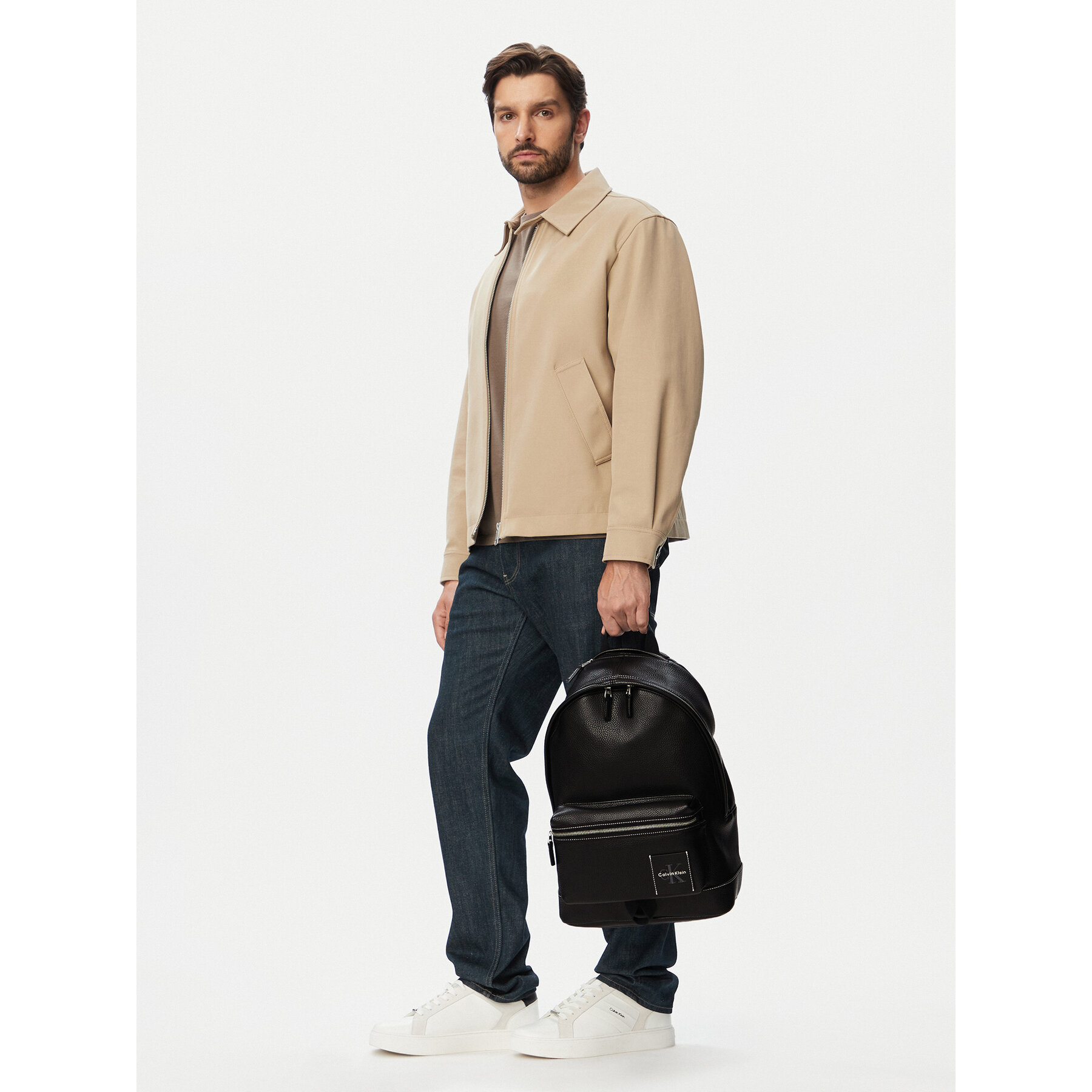 Rucsac Calvin Klein Bold Pebble Round Backpack LV04D3425G Negru