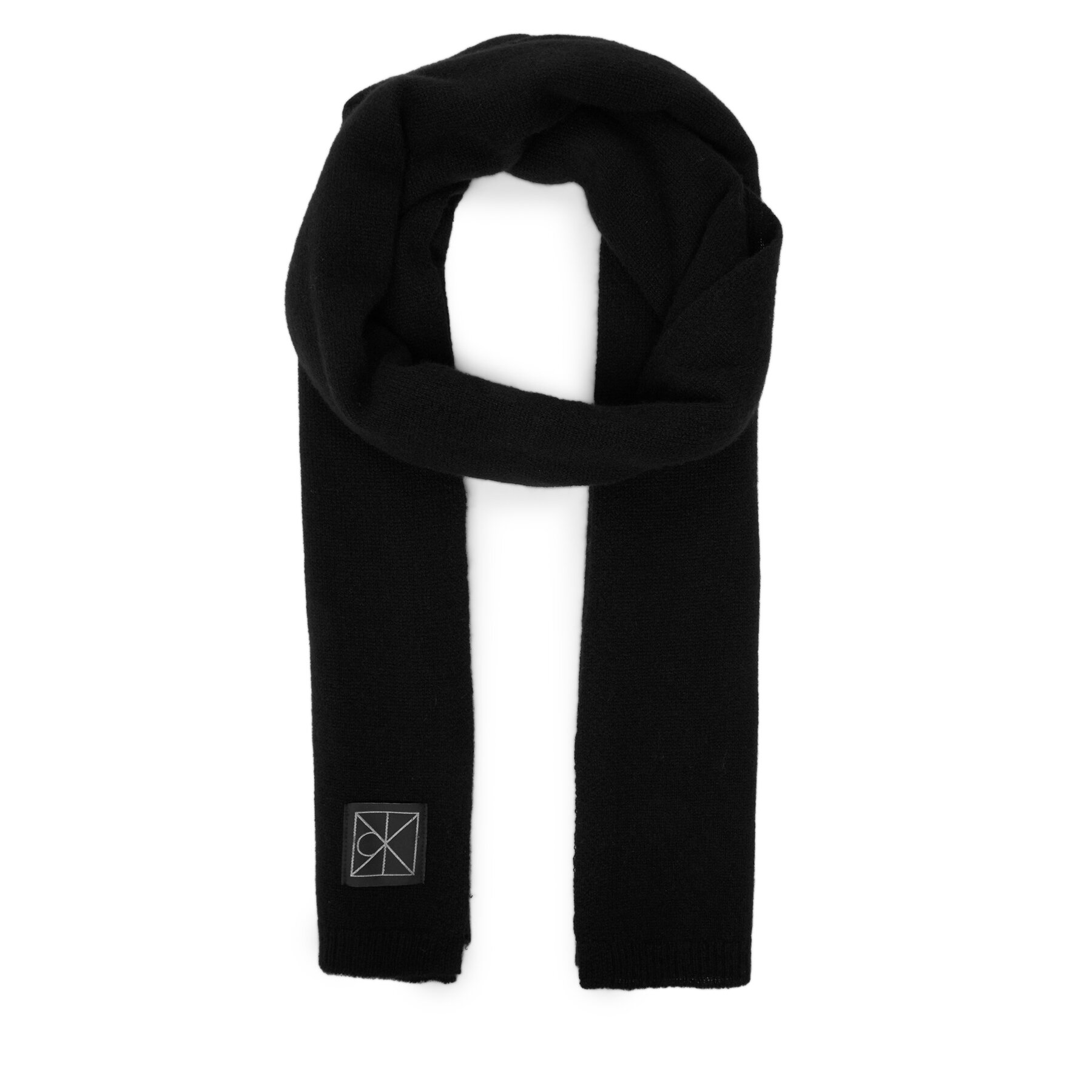 Šal Calvin Klein Emblem LV04D8014G Črna