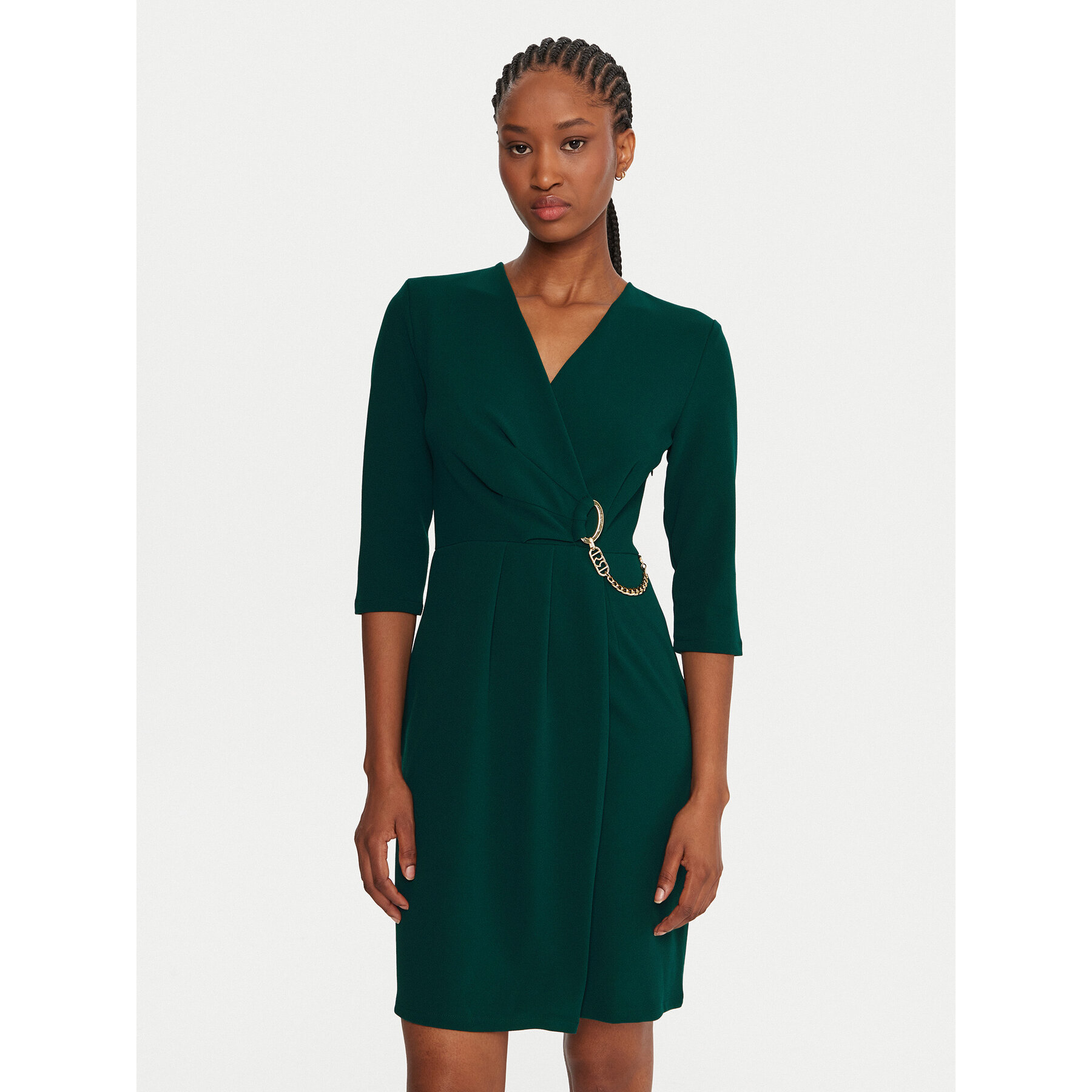 Rinascimento Coctailkleid CFC0020071002 Grün Regular Fit