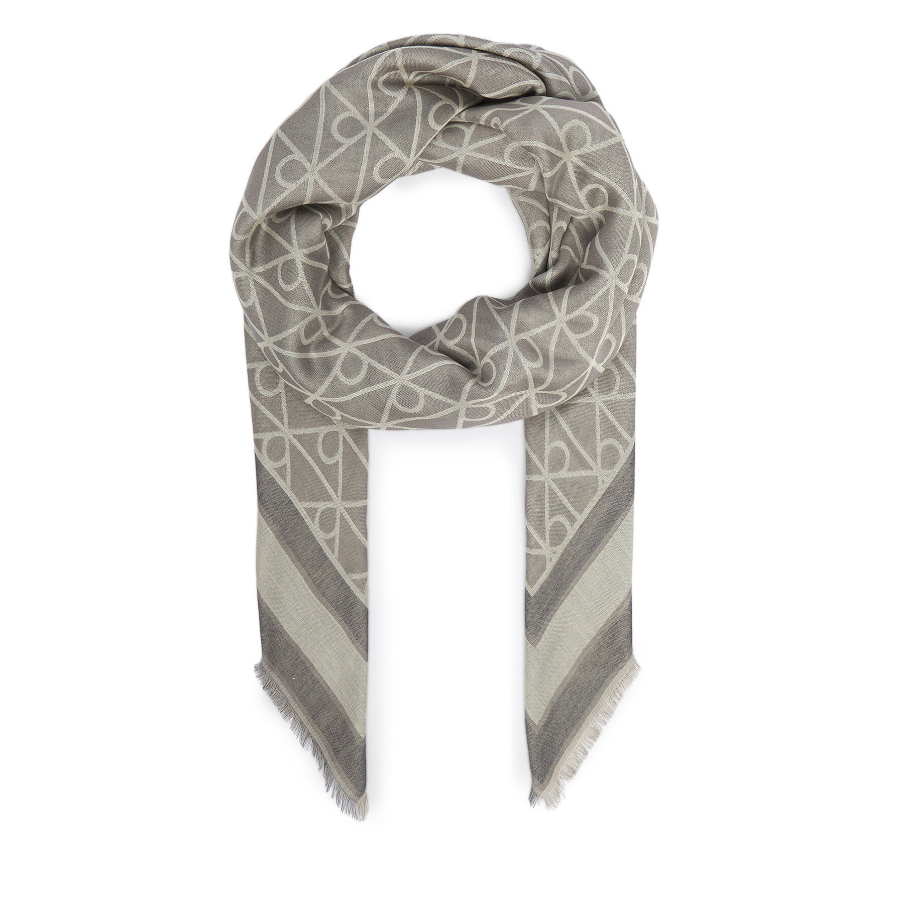 Бандана Calvin Klein Emblem Aop Jacquard Square Scarf LV04F8080G Тъмносин