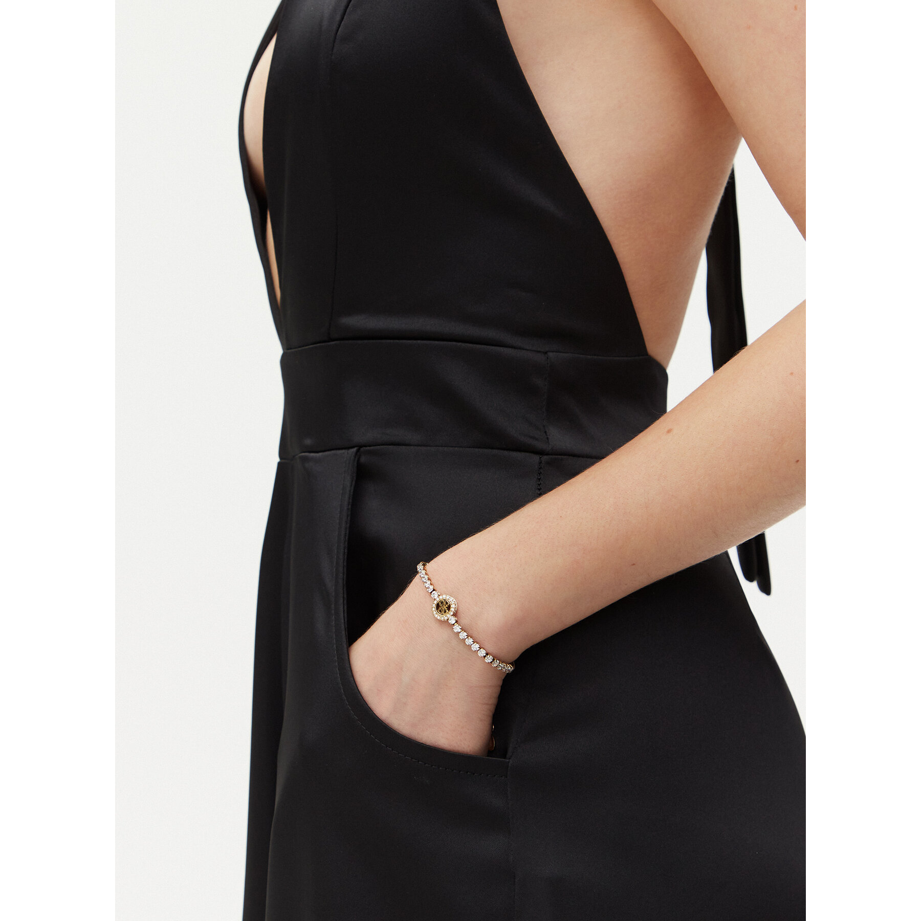 Damska Bransoletka Guess, Rozmiar L Złoty JUBB05 142JW