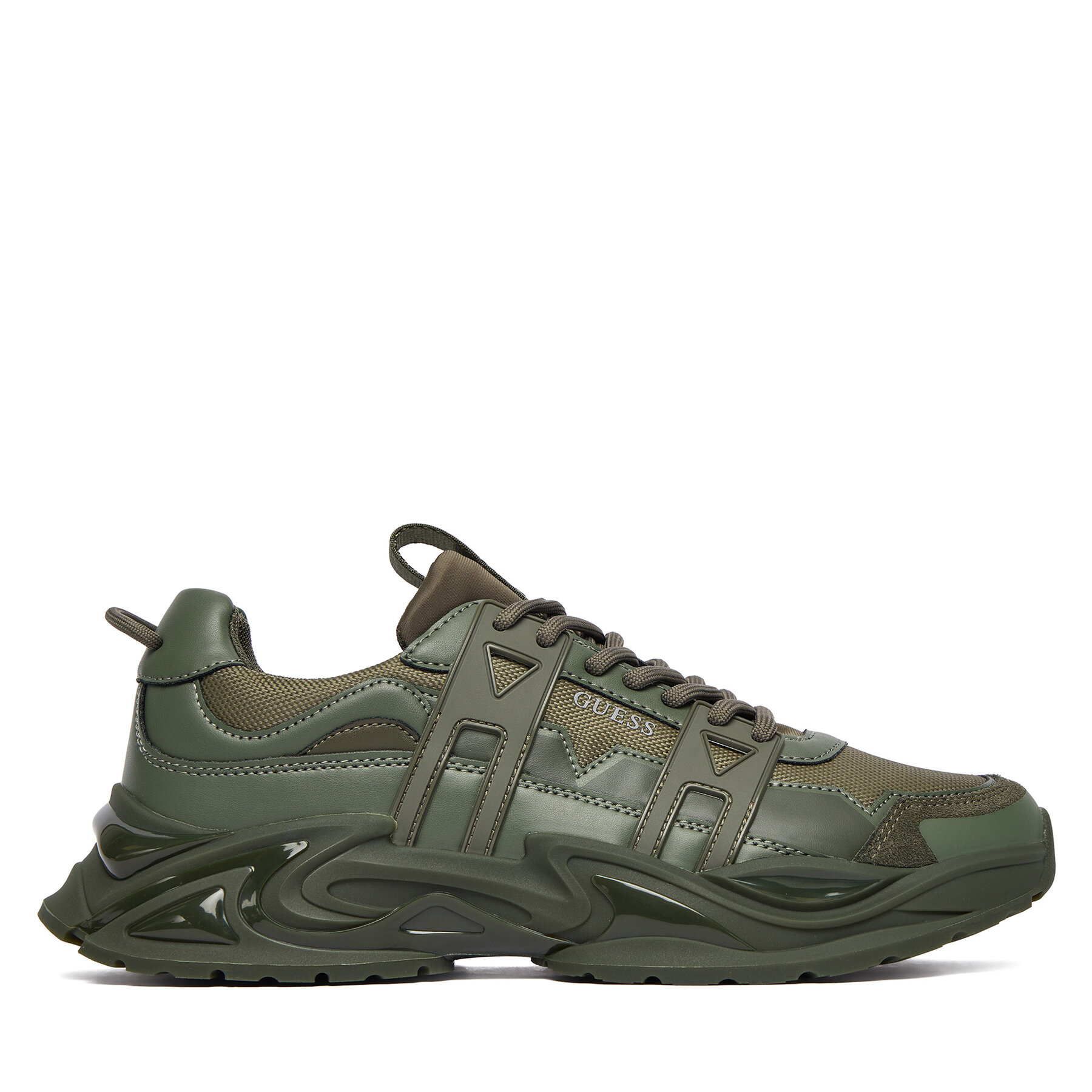 Sneakersy Guess FMFUNO ELE12 Zelená