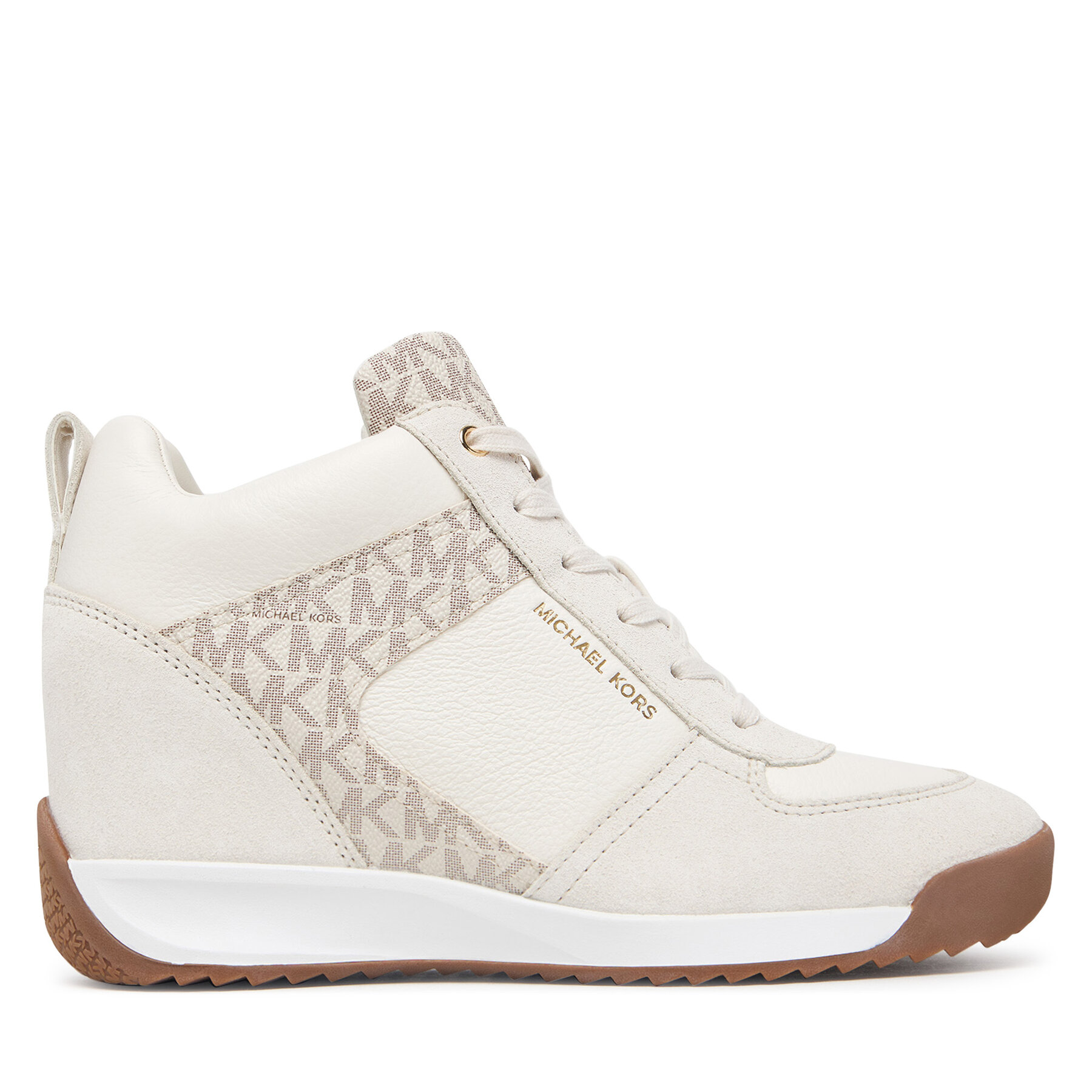 Сникърси MICHAEL Michael Kors Nikko S2 Wedge Trainer 43F6NKFS4S Кремав