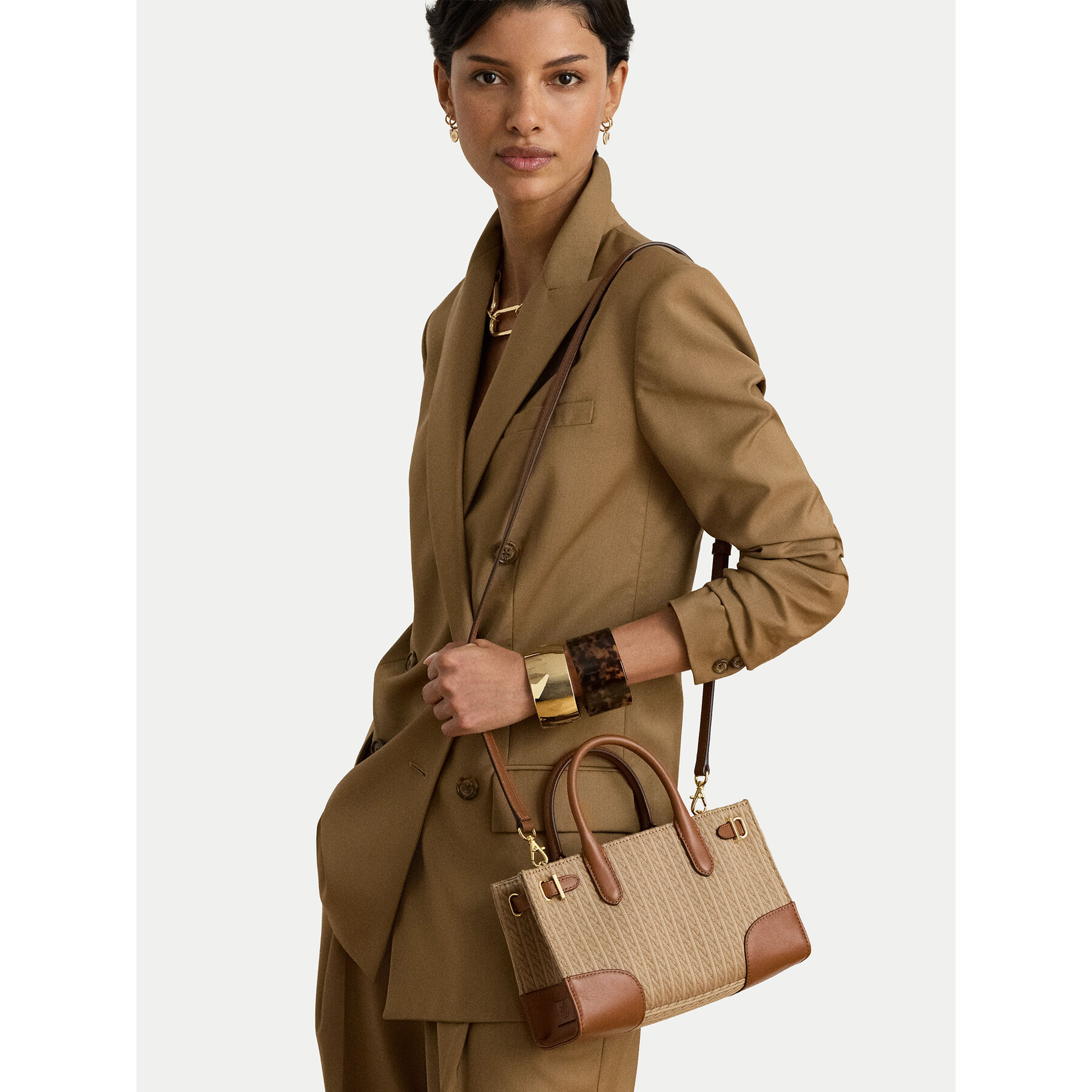 Ročna torba LAUREN RALPH LAUREN 431P18429002 Bež