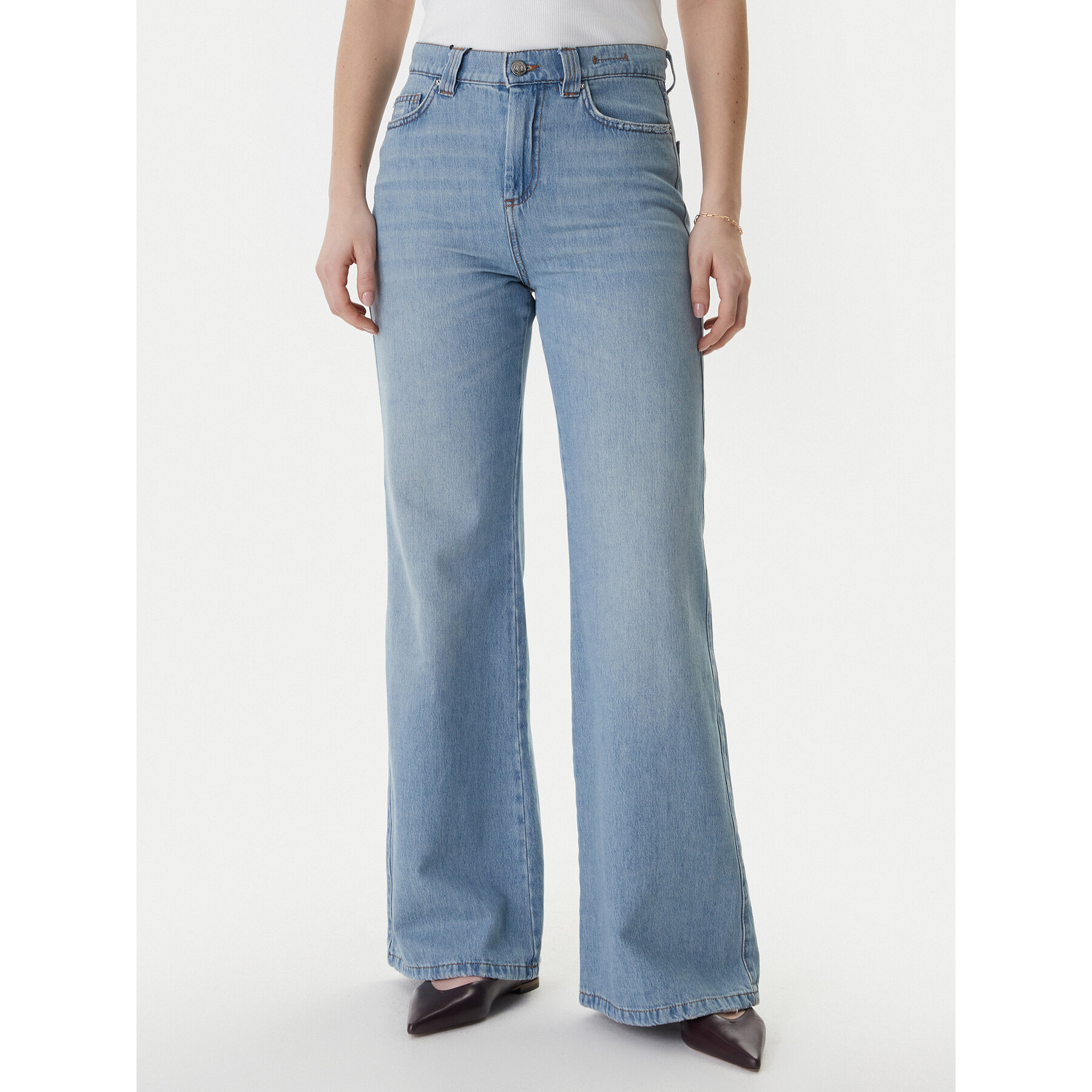 Marella Jeans 2613181014 Blau Wide Leg