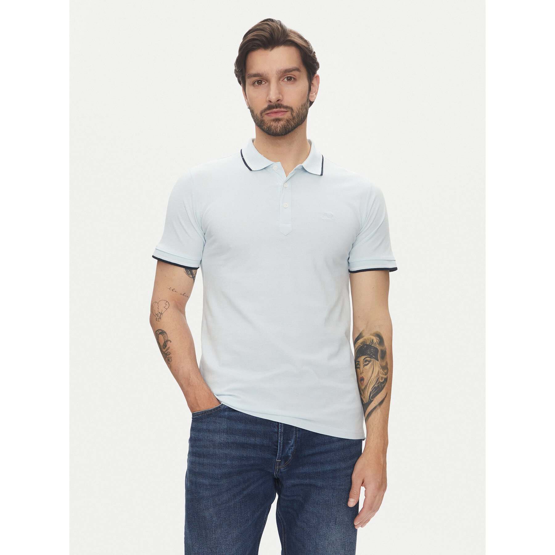Lindbergh Polo 30-404010 Blu Relaxed Fit