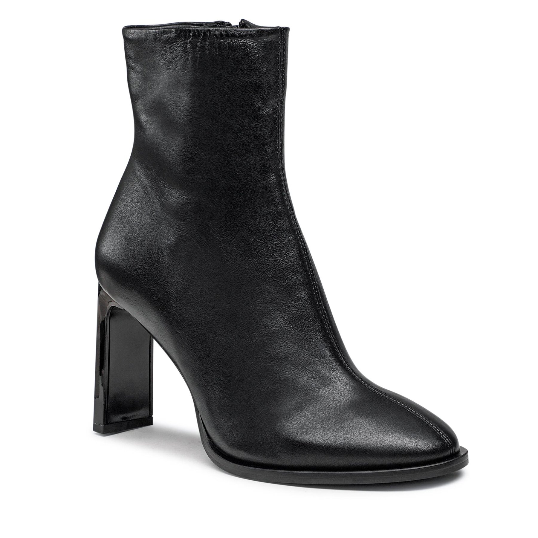 Botine Calvin Klein Curved Stil Ankle Boot 80 HW0HW01541 Ck Black BEH