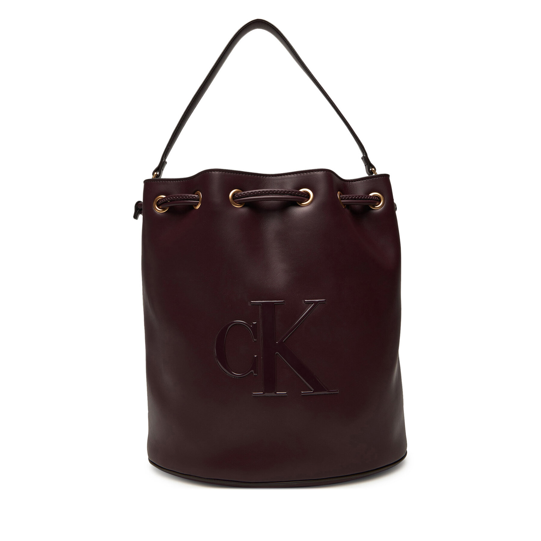 Torbica Calvin Klein Bold Ck Large Bucket Bag LV04F3232G Tamnocrvena