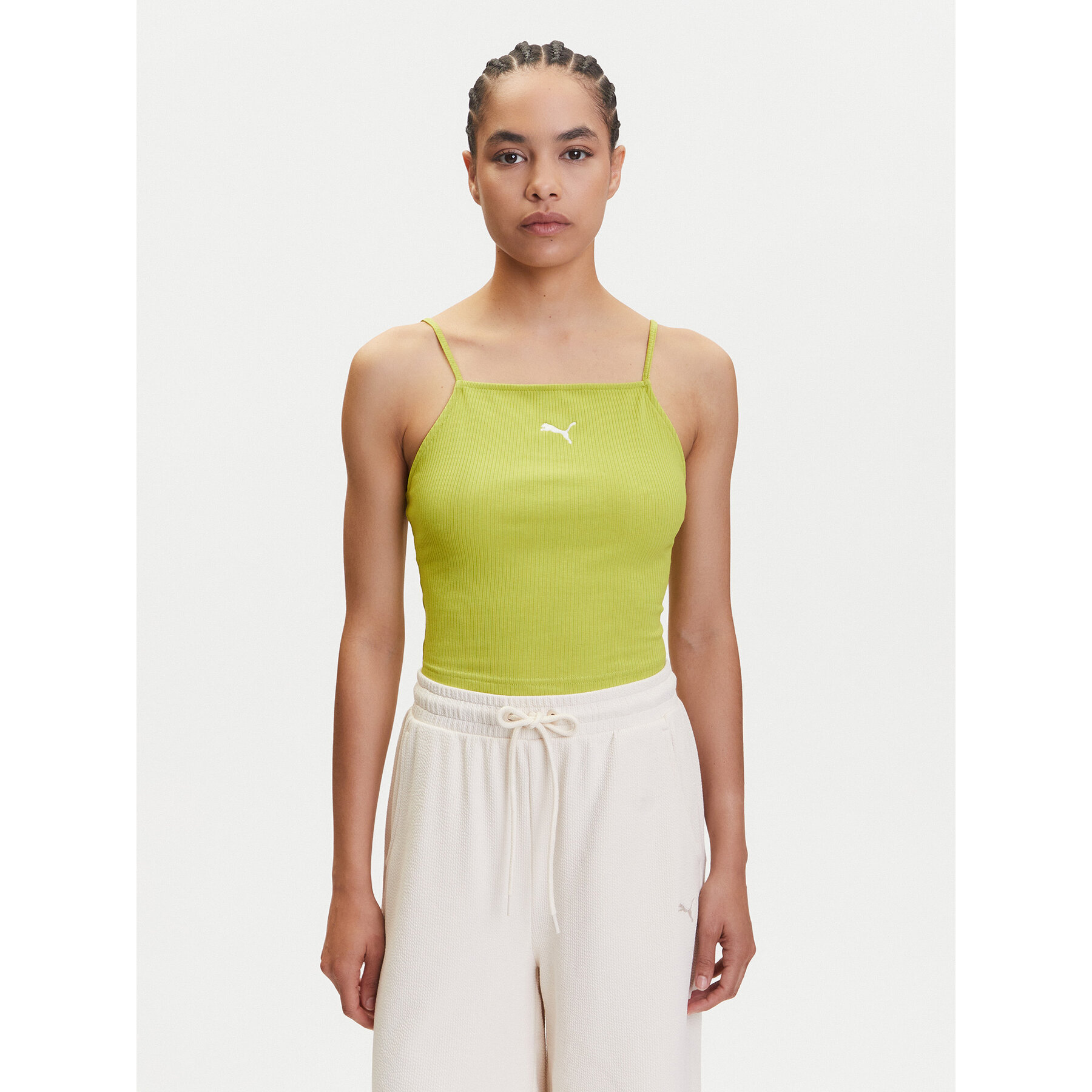 Puma Top Ess 629771 Verde Slim Fit