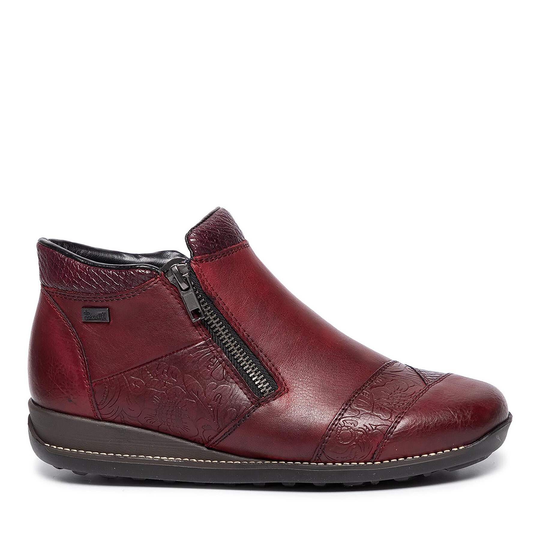 Damskie Botki Rieker, Rozmiar 36 Bordowy 44281-35