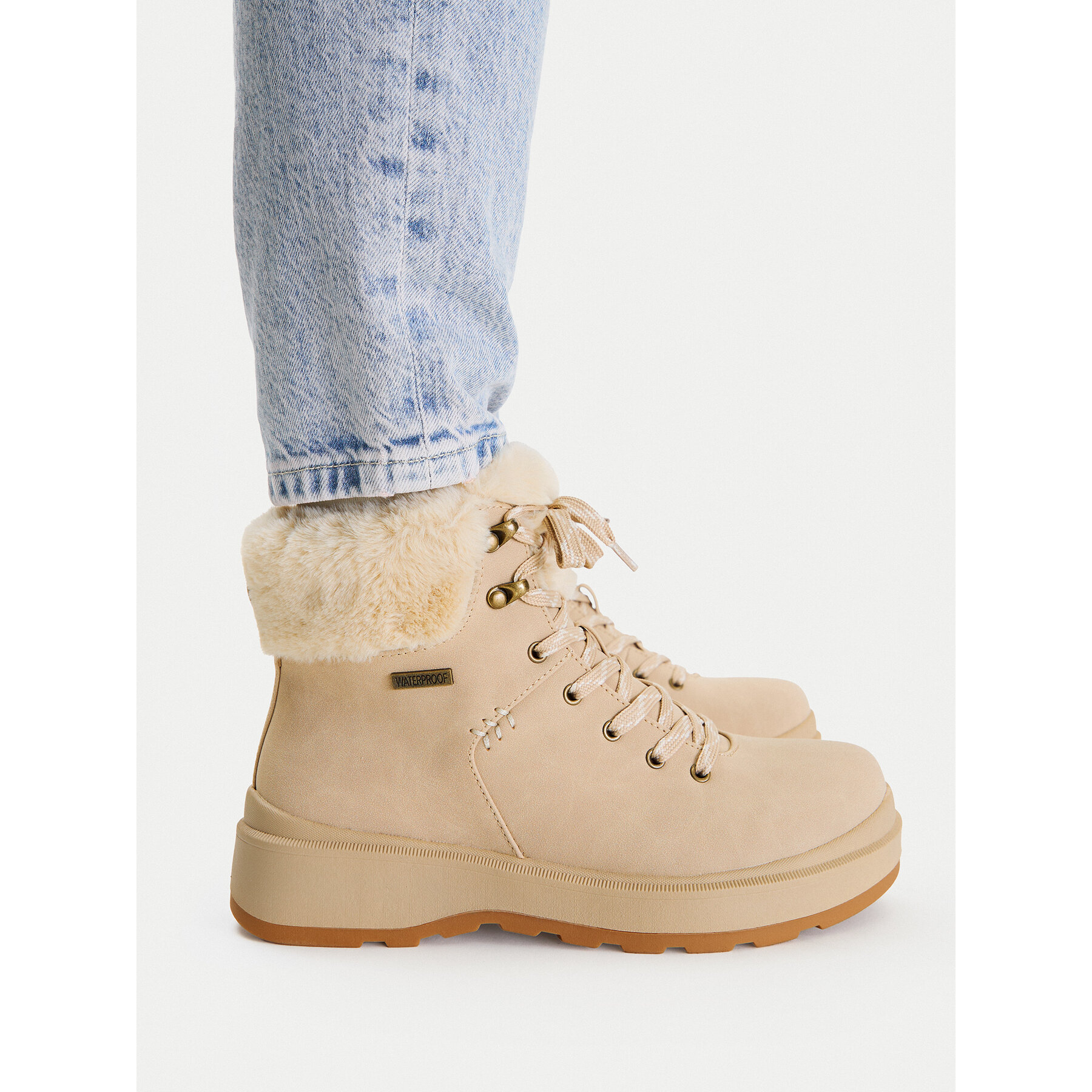 Μποτίνια Skechers Park City 168087/NAT Μπεζ