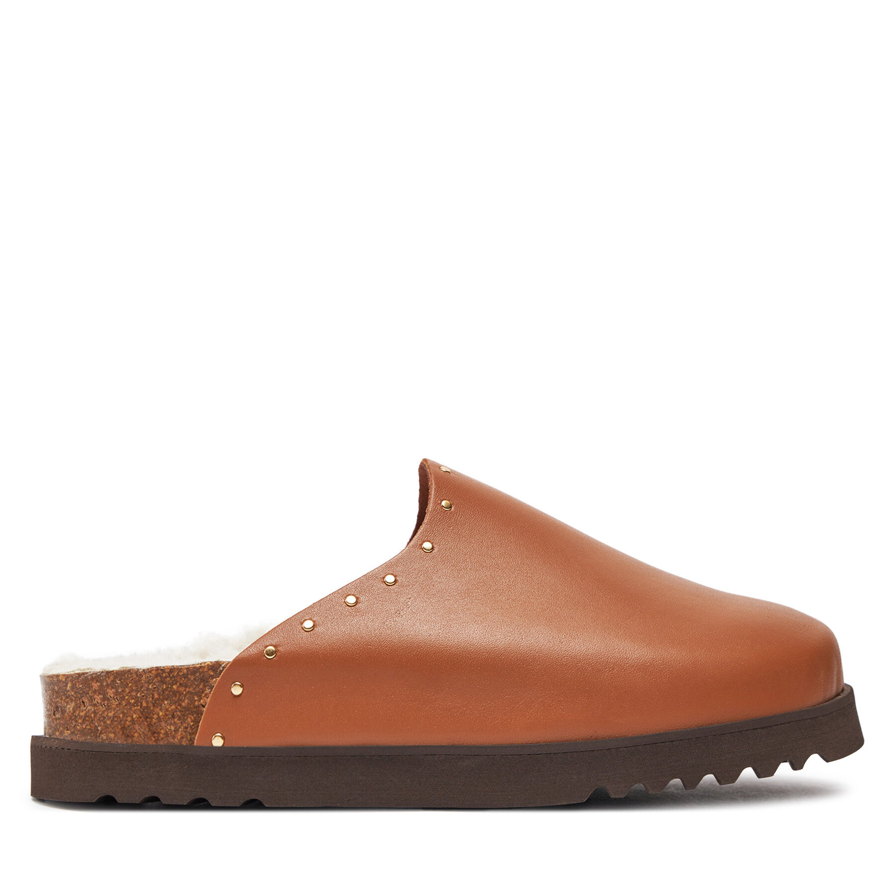 Pantoletten Scholl Fae Studs F30938 Braun