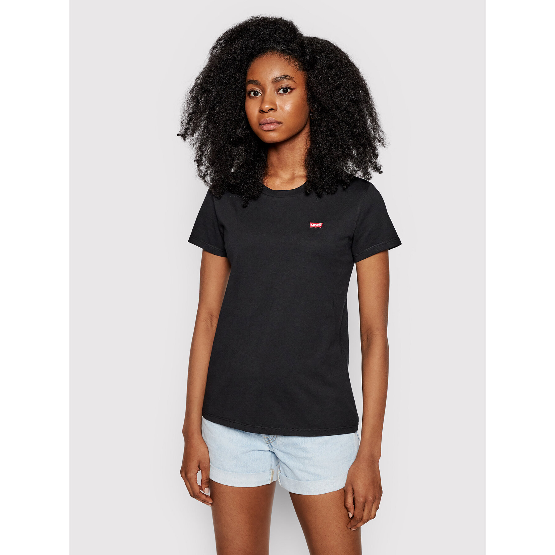Levi's® Póló Perfect Tee 39185-0008 Fekete Regular Fit
