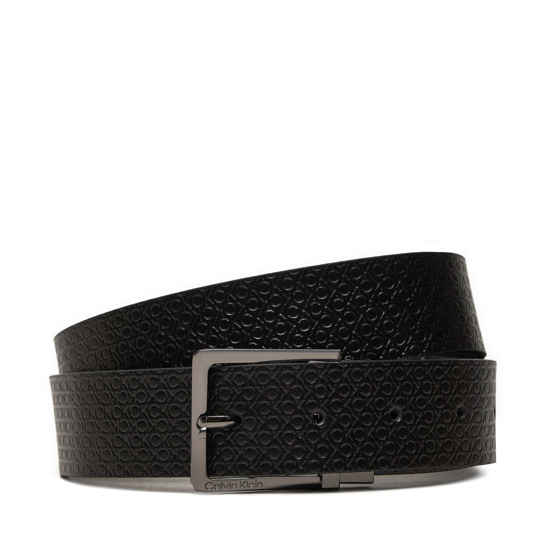 Pasek Męski Calvin Klein, Rozmiar 85 Czarny Adj/Rev Sleek Square K50K512337
