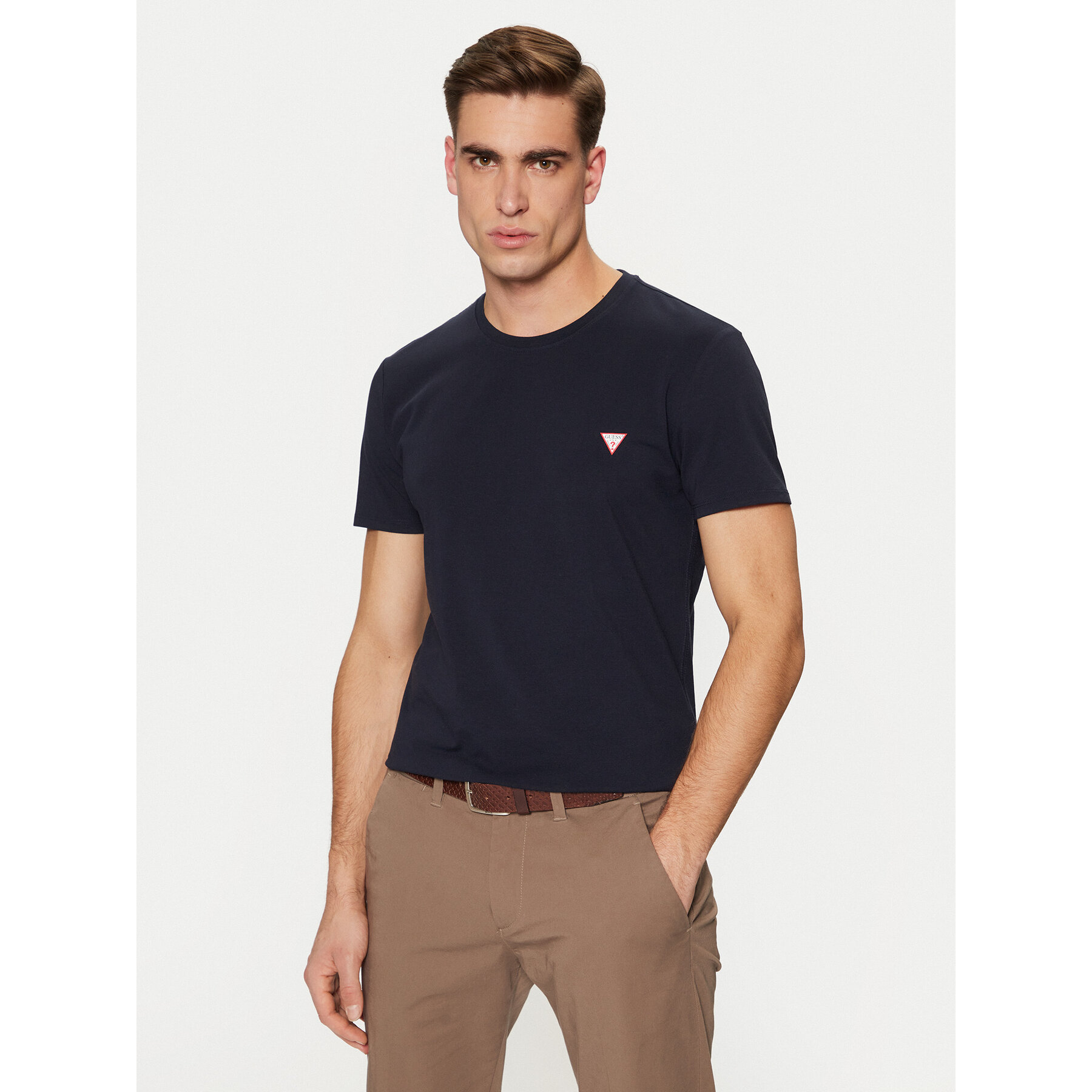 Guess T-shirt M2YI24 J1314 Blu scuro Slim Fit