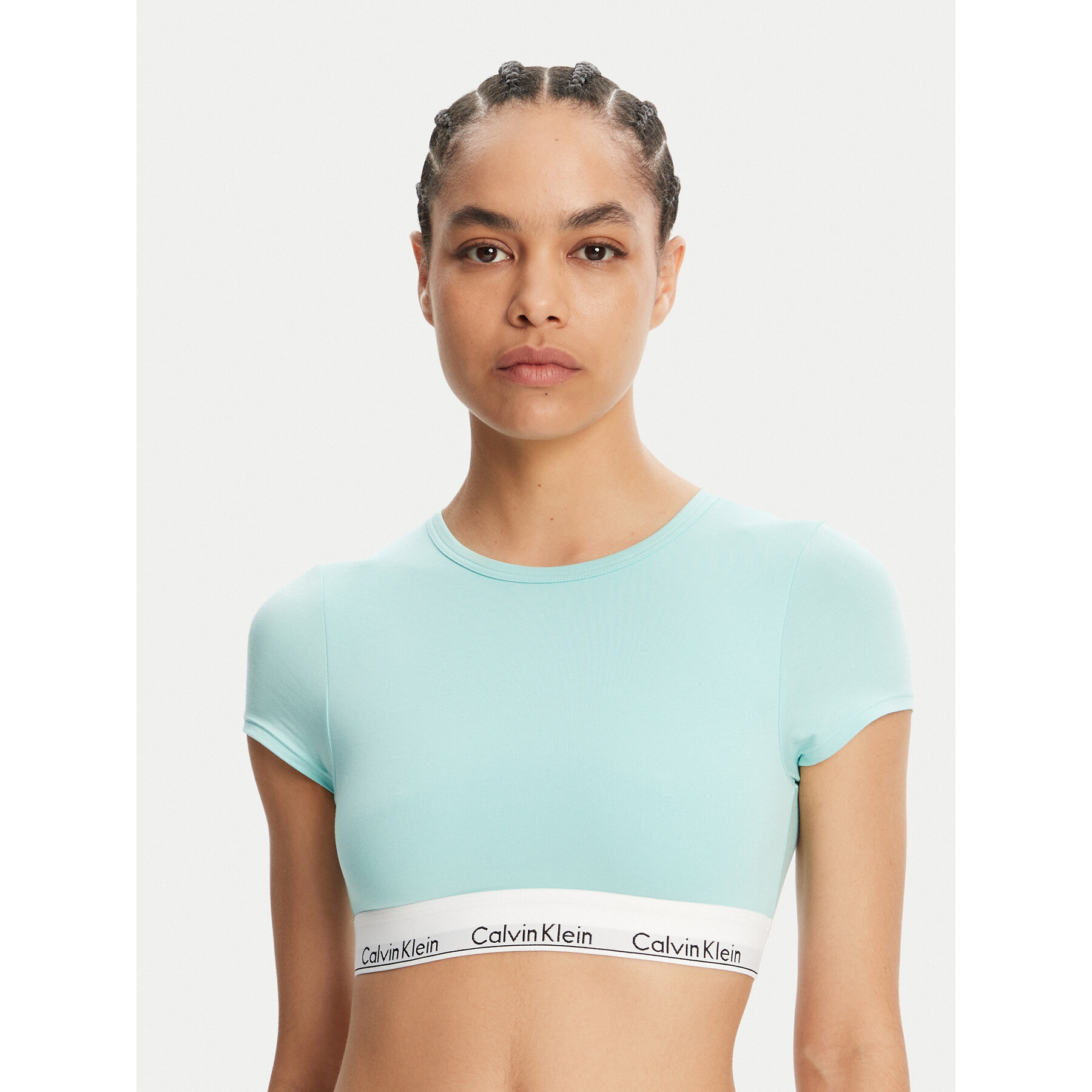 Calvin Klein Underwear Póló LV00QF7213 Zöld Slim Fit