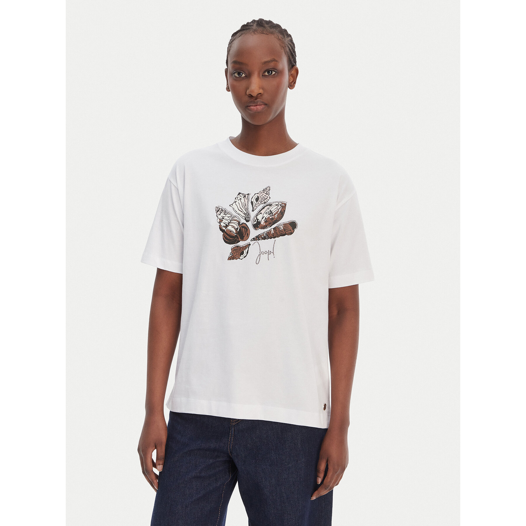 JOOP! T-Shirt Tristiane 30102427 Weiß Regular Fit