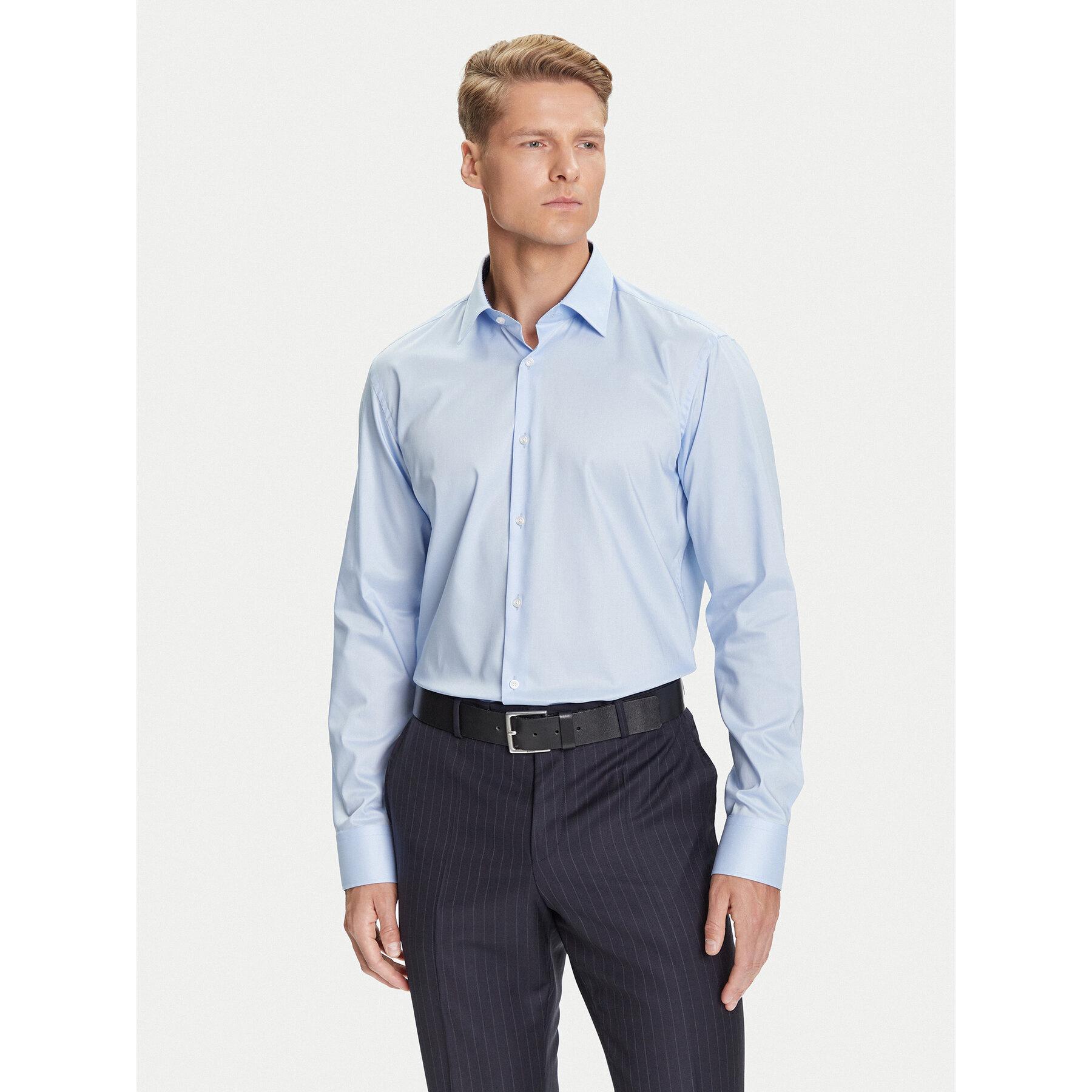 BOSS Hemd H-Joe 50545145 Himmelblau Regular Fit