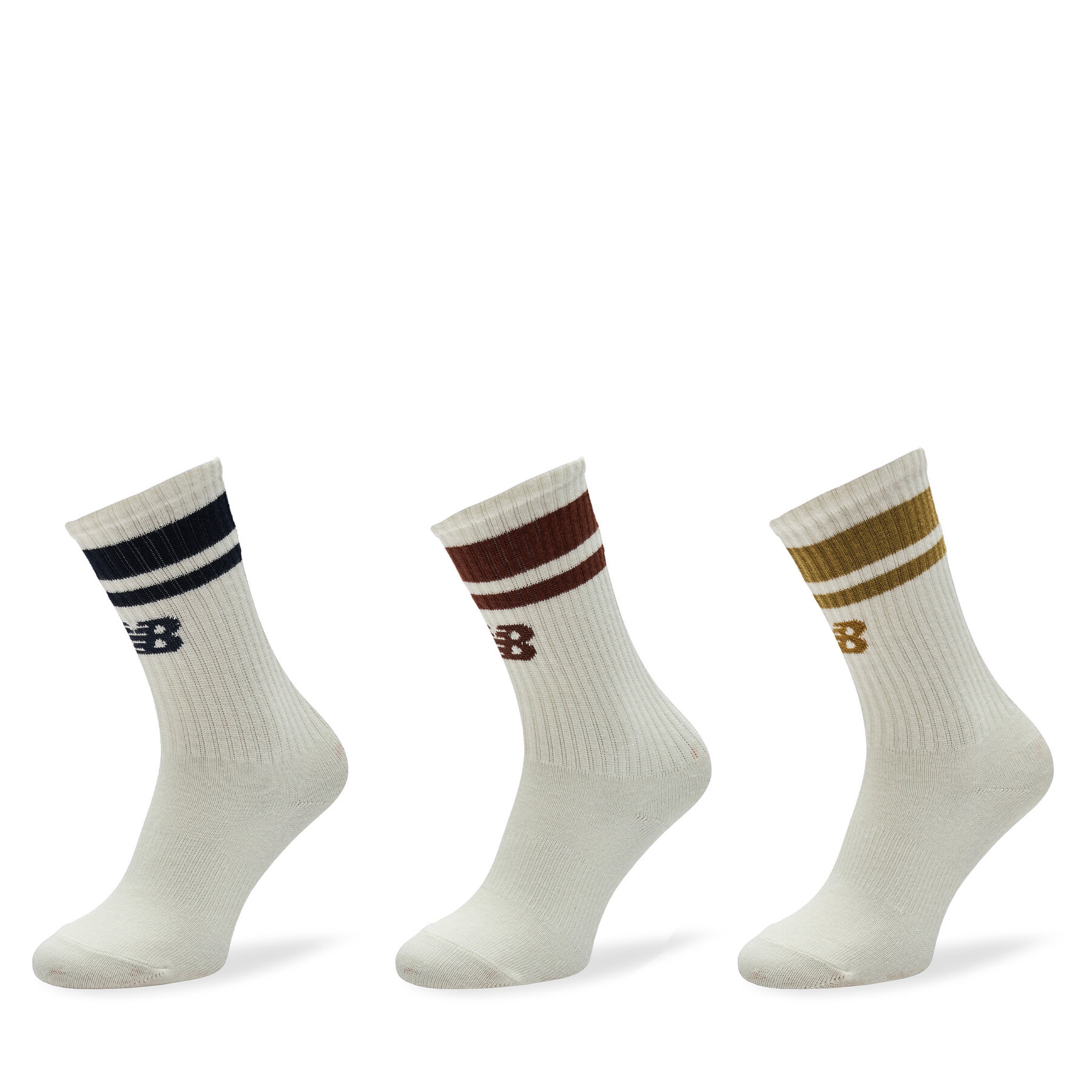 3 pares de calcetines altos para hombre New Balance LAS32163SST Blanco