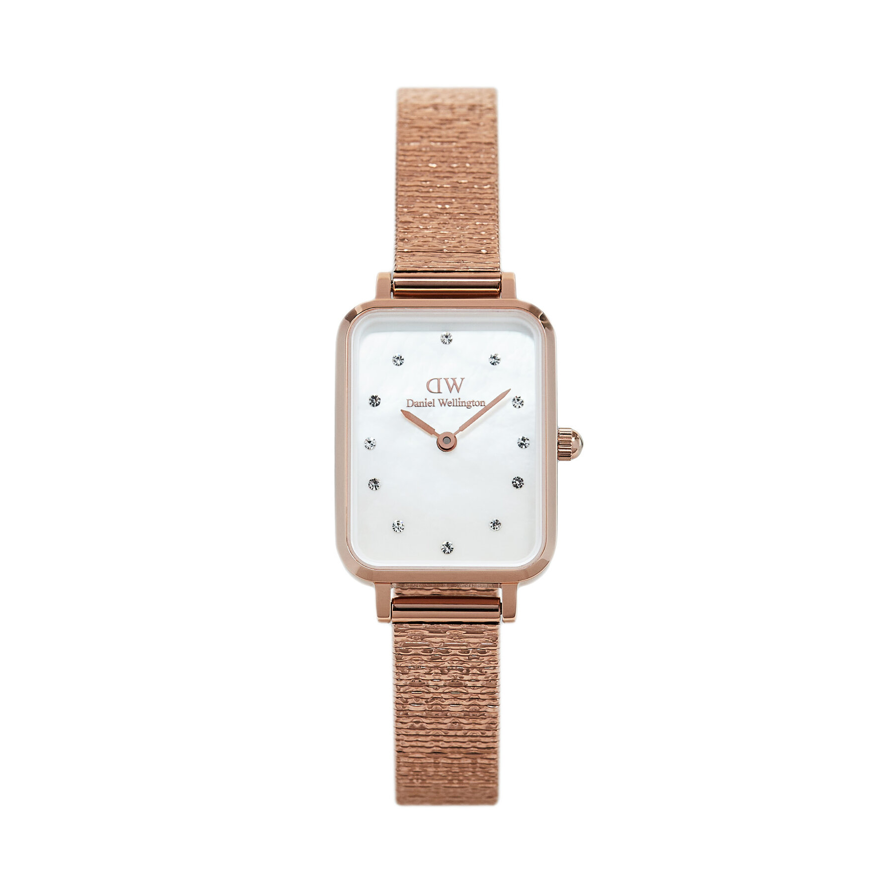 Часовник Daniel Wellington Quadro Lumine Pressed Piano DW00100578 Златист