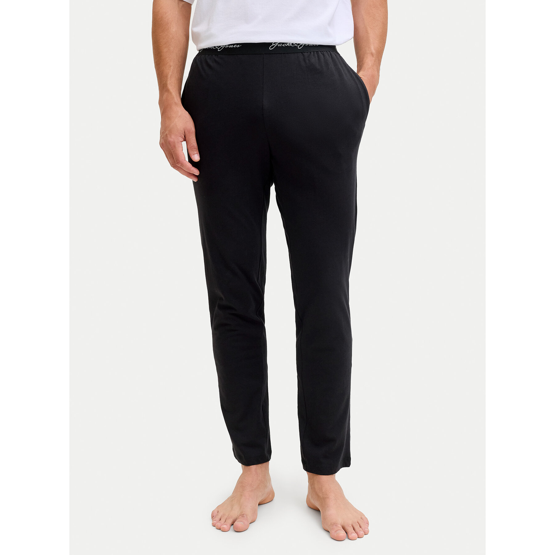 Jack & Jones Pantalone del pigiama Clyde 12291501 Nero Regular Fit, Taglia XL, taglia : XL